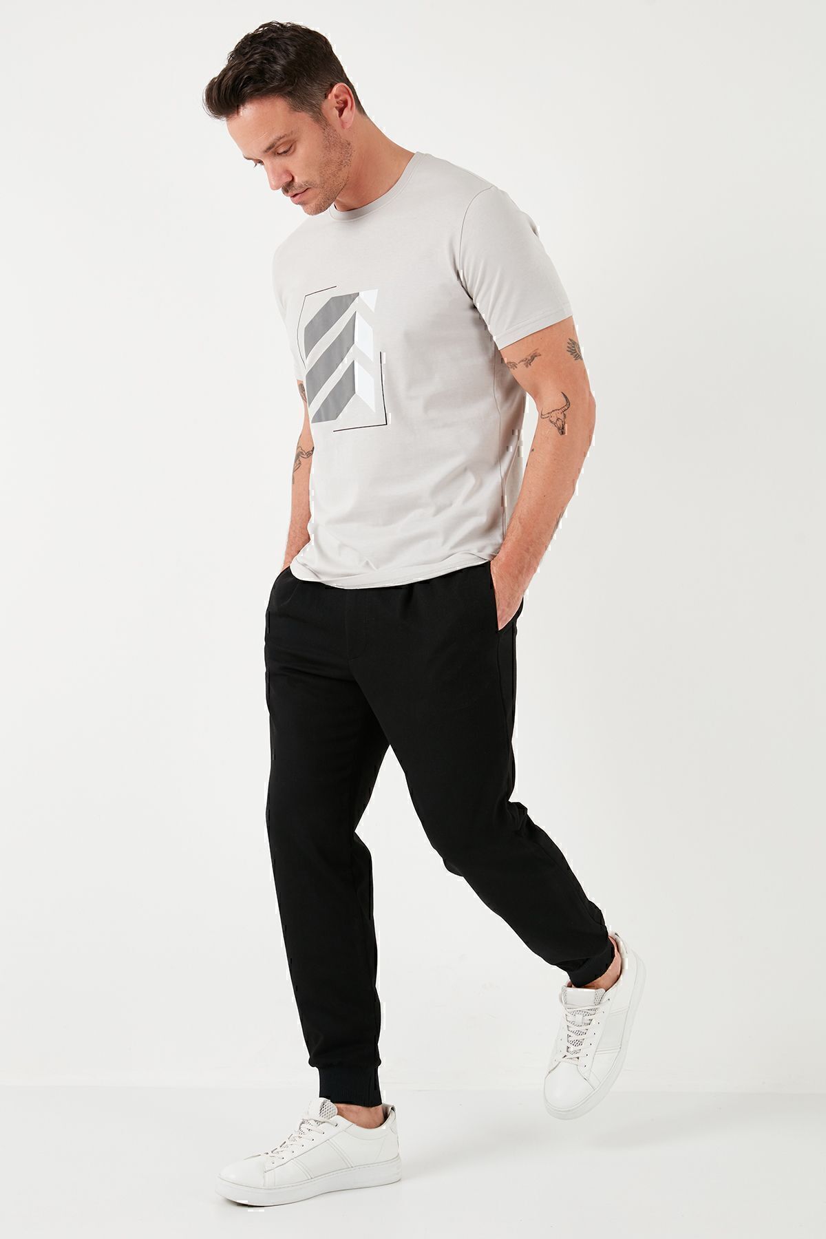 Buratti-Printed Cotton Crew Neck Slim Fit T Shirt Men's T SHIRT 646R8080 3