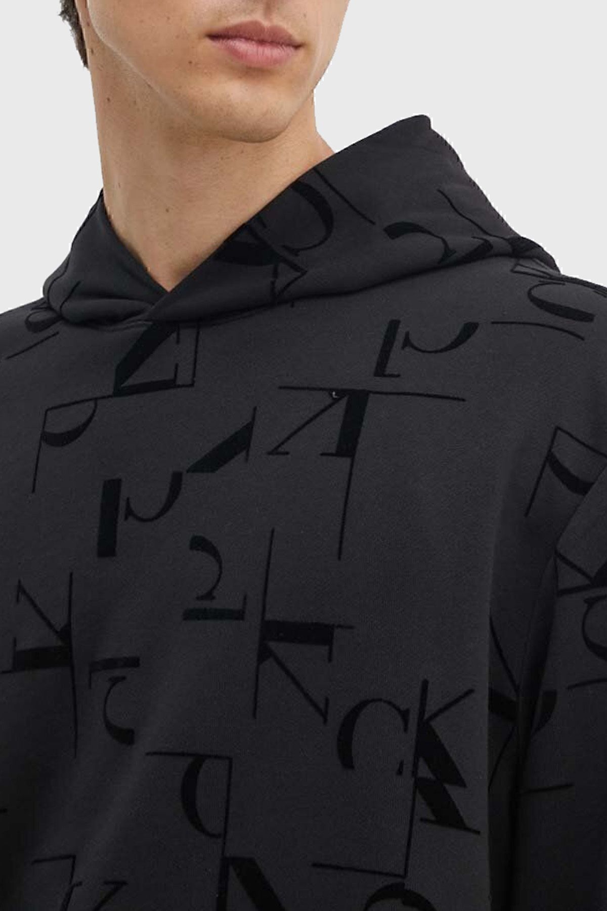سویشرت مشکی مردانه عرق J30J3256420GK J30J325642 0GK Calvin Klein