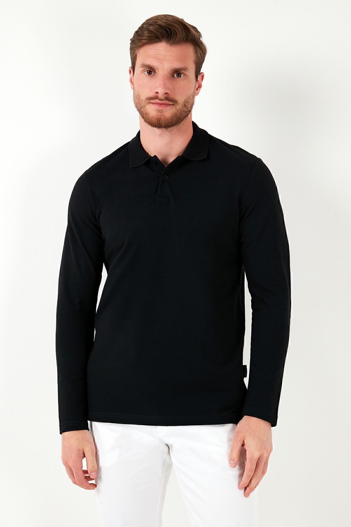 Buratti-Men's Polo Neck Slim Fit Sweat - 100% Cotton SWEAT5905707 4
