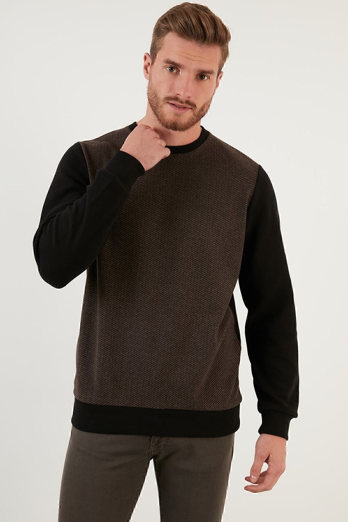 عرق یقه مردانه کتون Regular Fit Crew Neck Sweat 59052111 Buratti
