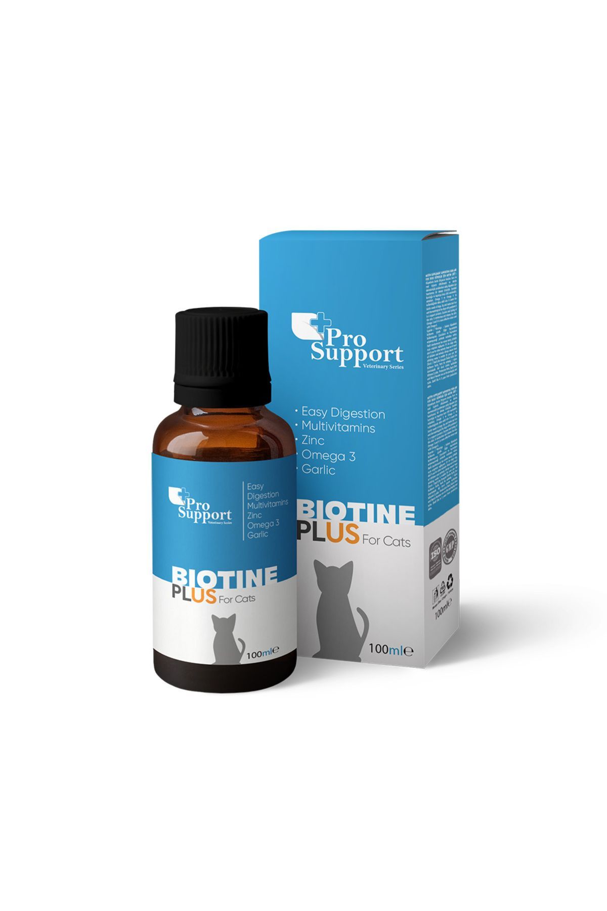 Kediler Için Plus B Damla Tüy Döküm Önleyici Engelleyici Biotinplus Tüy Sağlığı Damlası 100 ml
