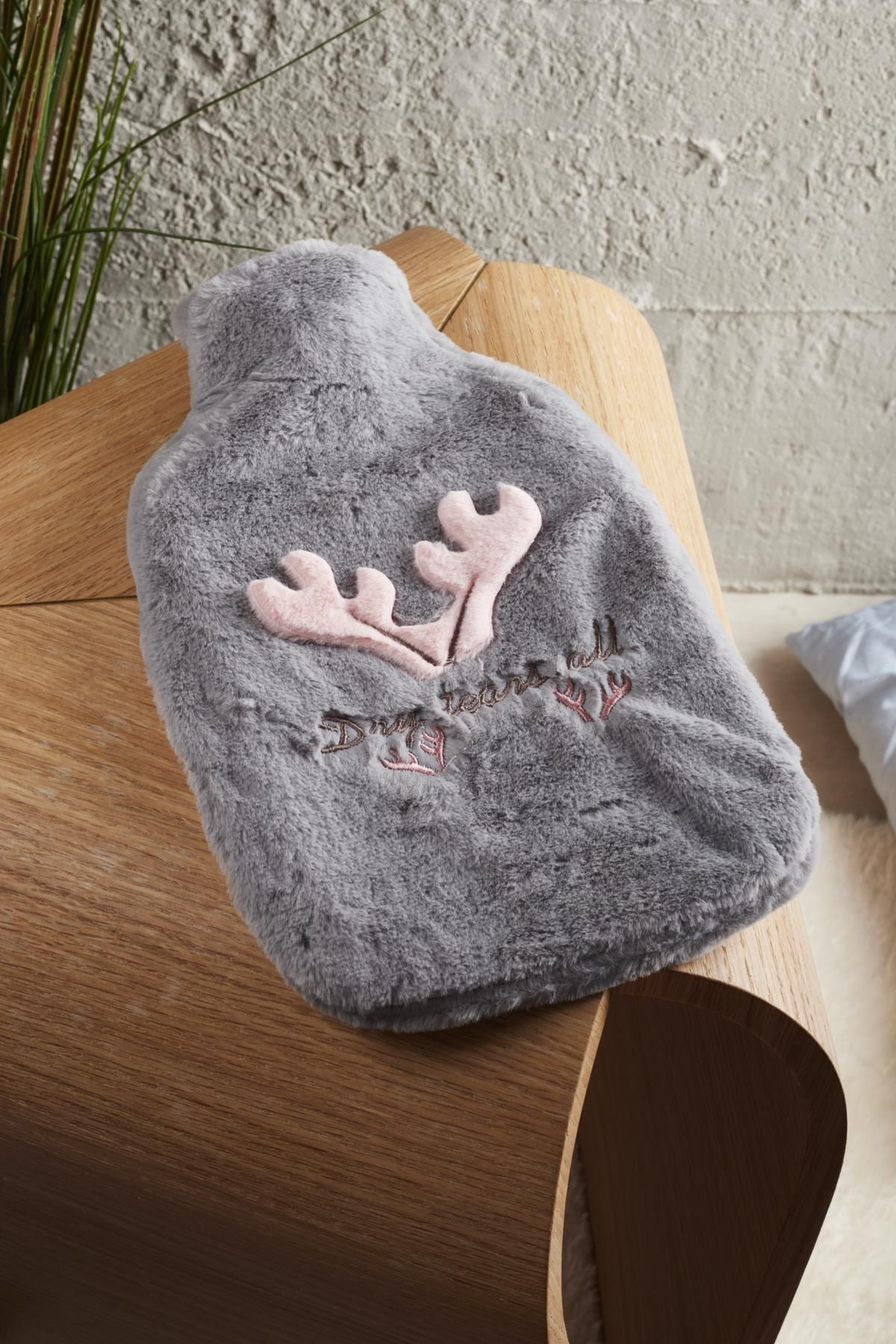 Perotti-Rubby Hot Water Bag-Grey-Pink 1