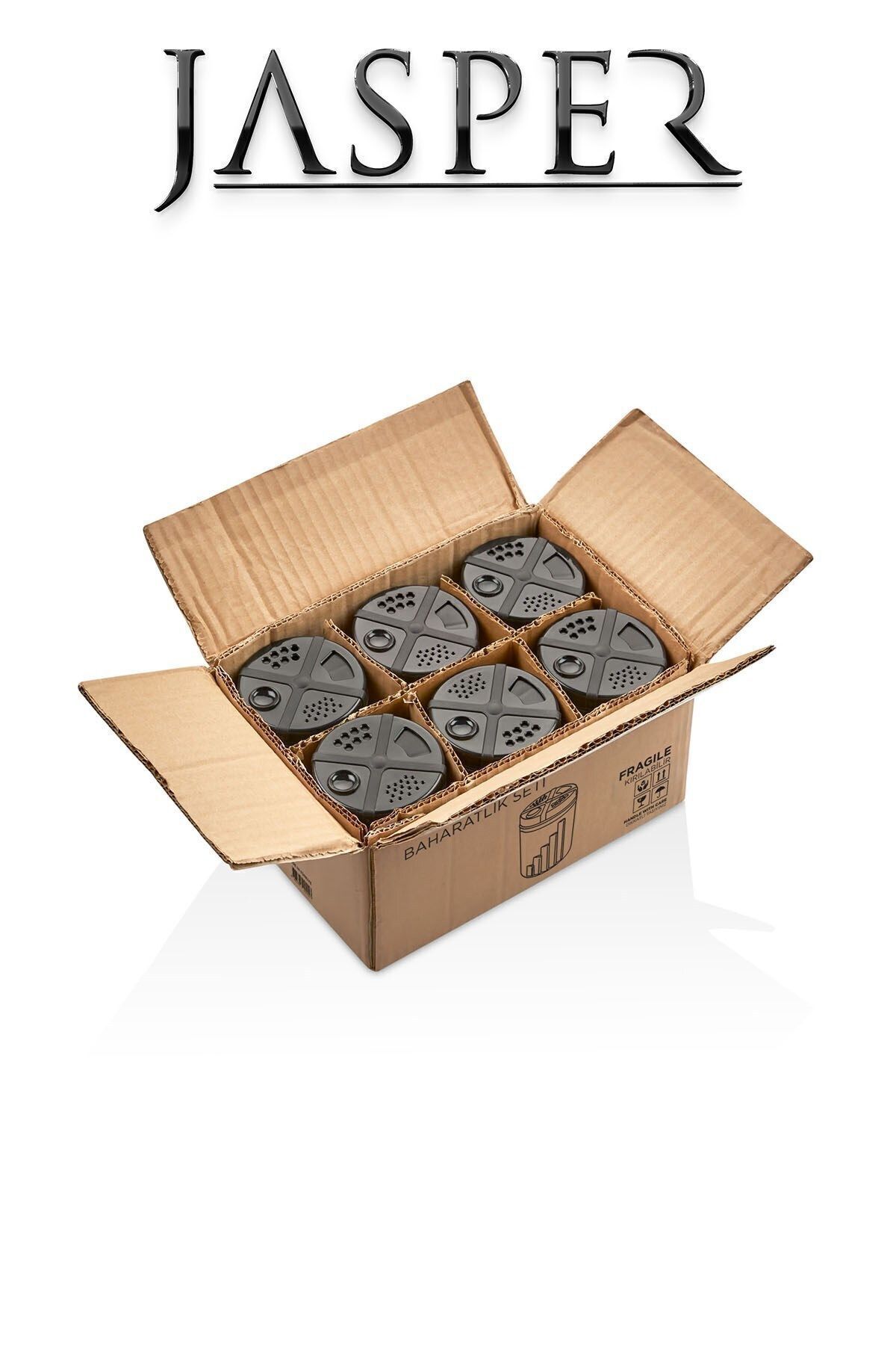 JASPER-JPR-0115 6 Pieces 300 ml Multi-Purpose Spice Set Spice Rack 4