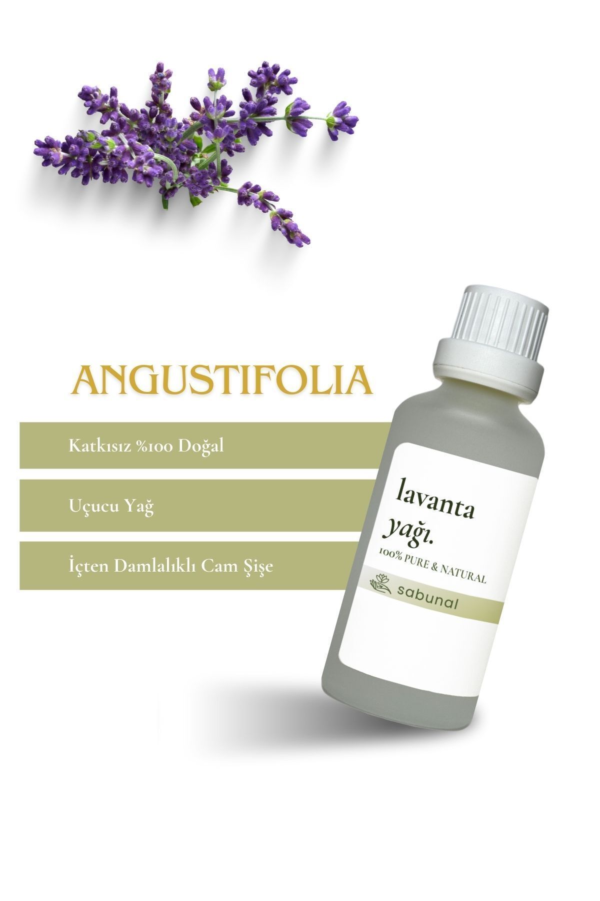 روغن اسطوخودوس 50 میلی لیتر Angustifolia رایحه درمانی با کیفیت بالا آرامش بخش شب sabunal