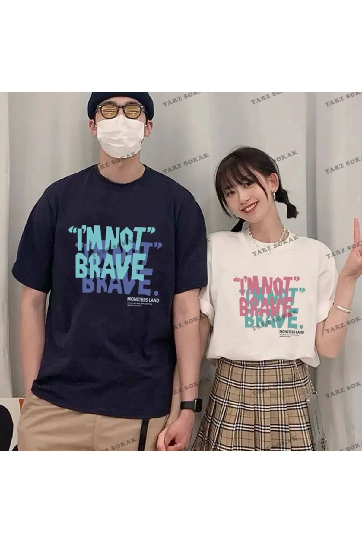 2 Pcs Tir Harajuku Style Couple Lover Outfits Couple Clothing New Season