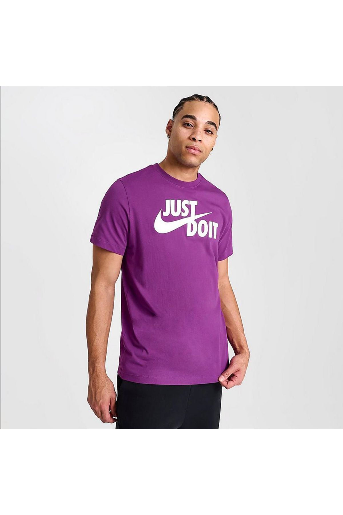 تی شرت ورزشی نایکی مردانه پنبه ای بنفش اسپرت راسته Regular/رگولار    Regular/رگولار اسپرت | Nike 8/4585855t - تصویر 3
