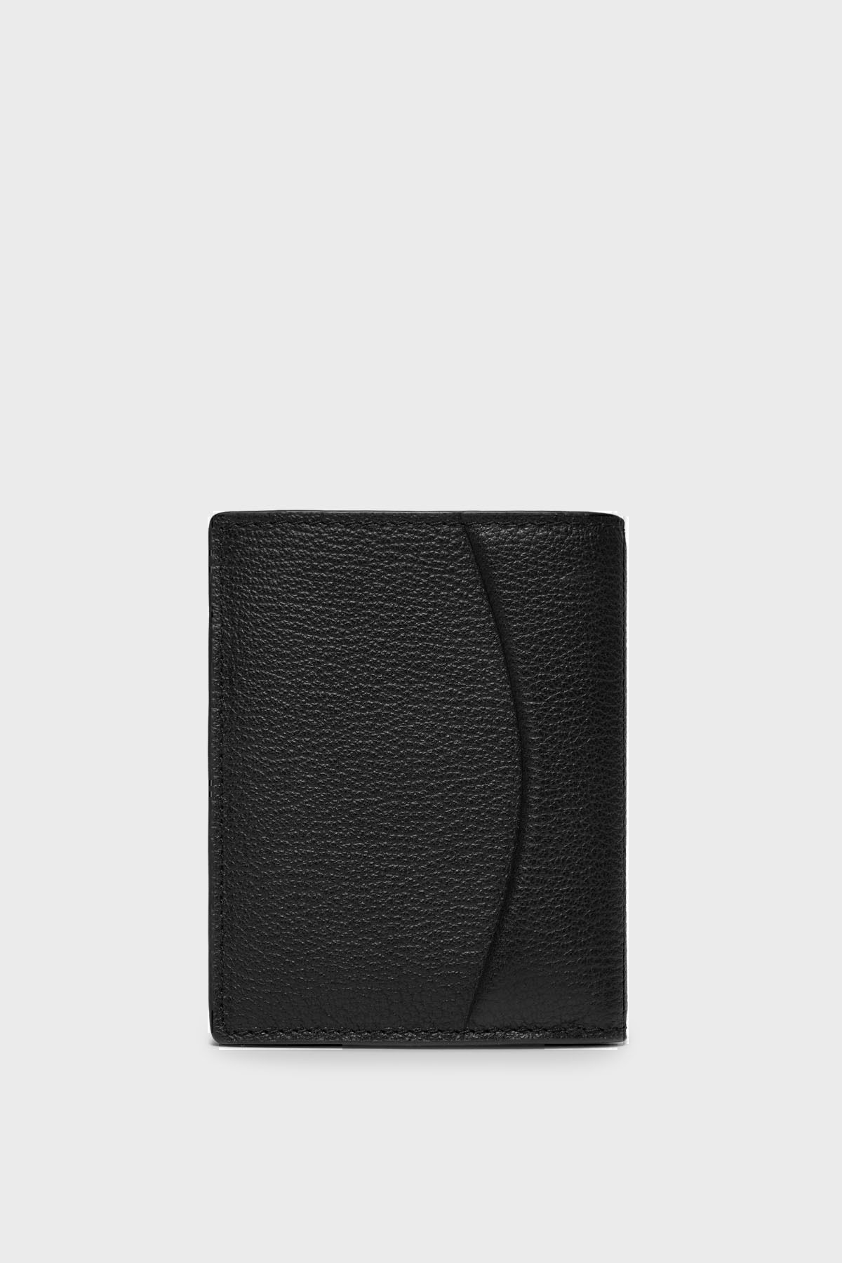 کیف پول مشکی مردانه چرمی با آرم K50K511936BEH Calvin Klein