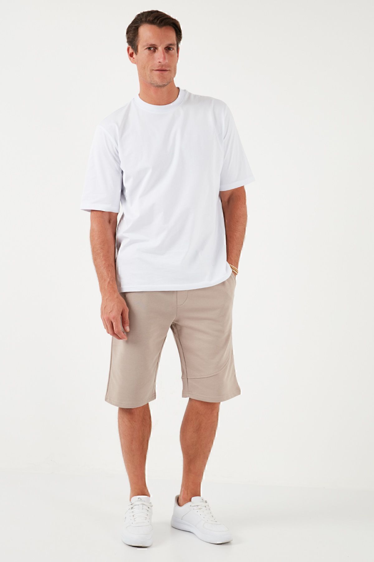 شورت و شلوارک مردانه بژ بوراتی | 5908041 اورجینال - تصویر 5