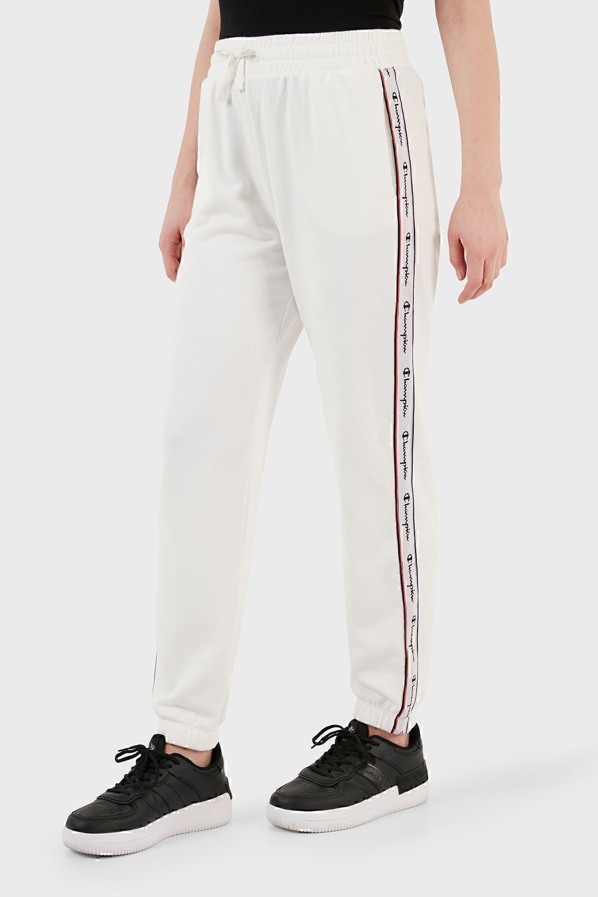 Champion Logo Şeritli Regular Fit Belden Bağlamalı Cepli Spor Pantolon PANTOLON 117294 WAY WW0