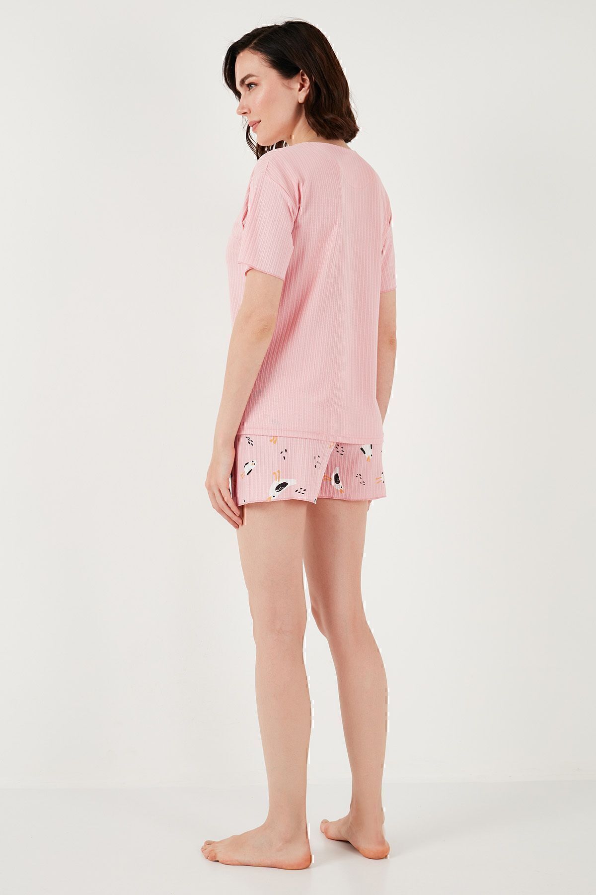 Lela-Regular Fit Short Sleeve Pajama Set - Shorts65740103 7