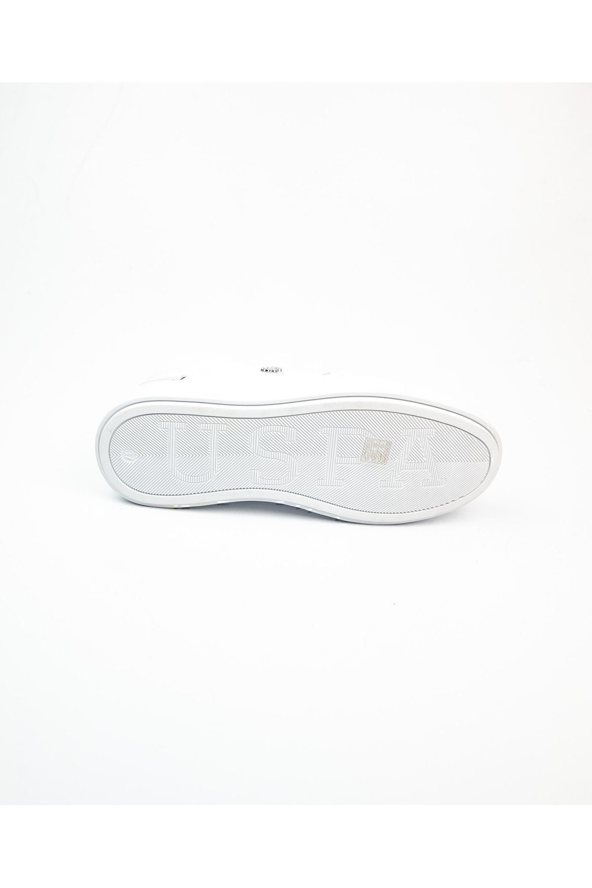 کفش U.S. Polo Assn. یو اس پولو کفش زنانه تاپ بالا سفید U.S Polo Assn 101397720 Alon White اورجینال - تصویر 5