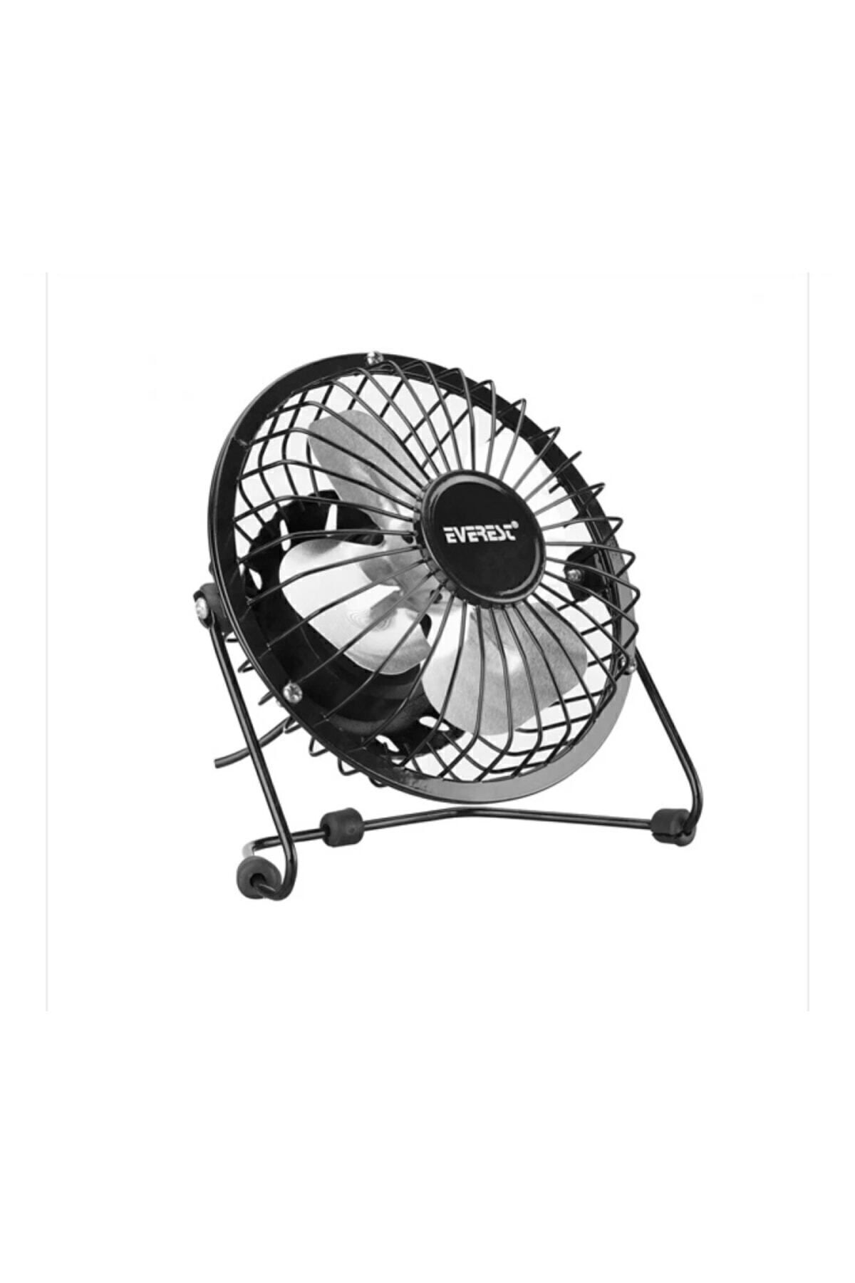 Everest Mini Usb Fan Vantilatör Çapı 15 Cm Efn-482 Metal Gövde Fan
