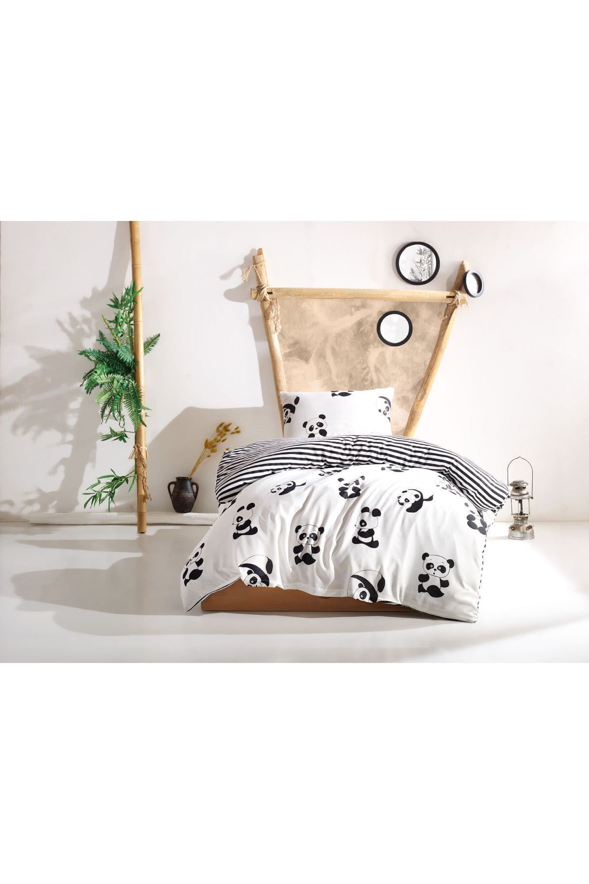 Eponj Home-Σετ Μαξιλαροθήκη Panda White 2 τεμαχίων 2