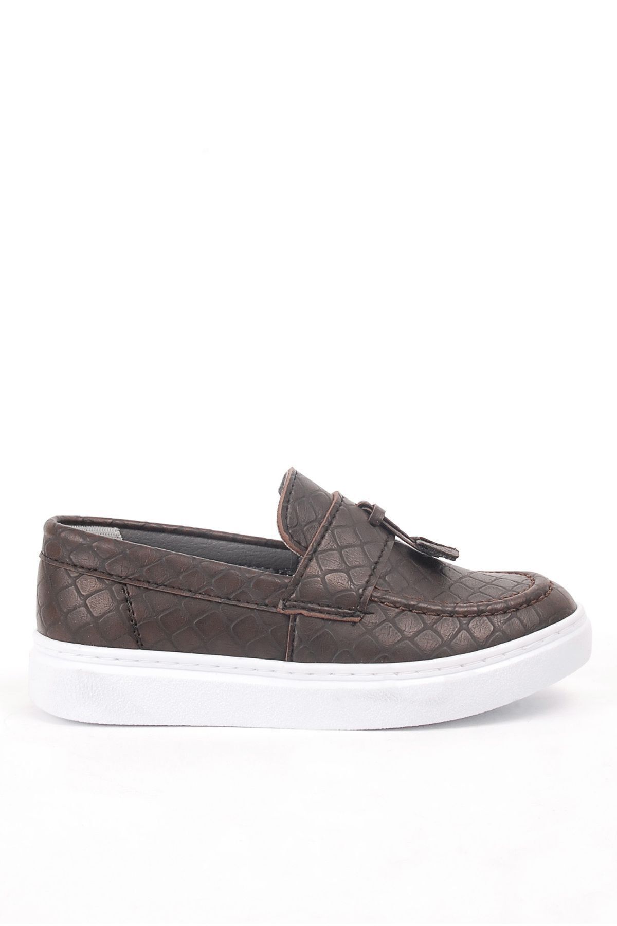 Boys Brown Skin Casual Classic Shoes