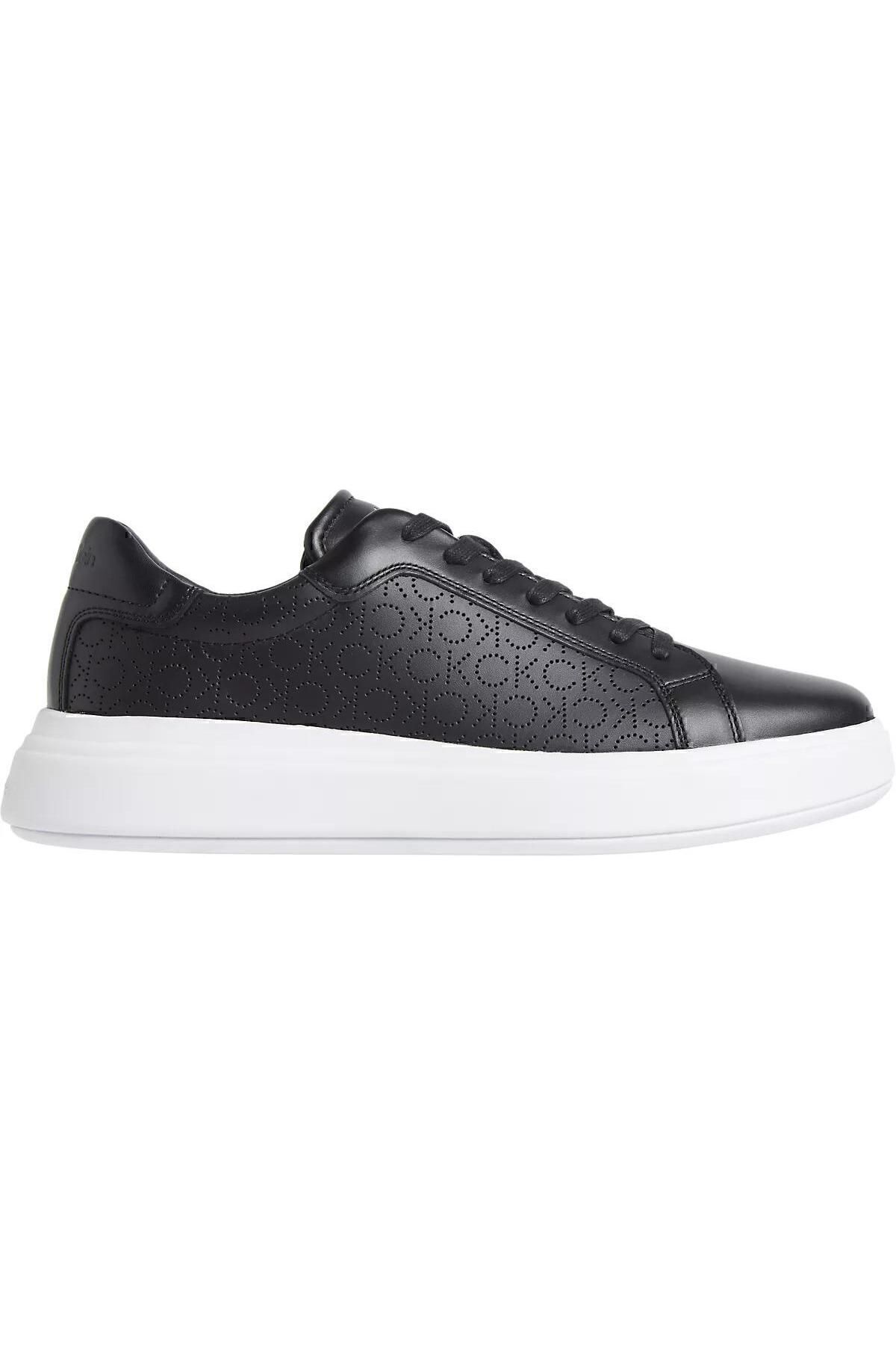 اسنیکر مشکی مردانه توری بالا Lth Perf Mono Calvin Klein