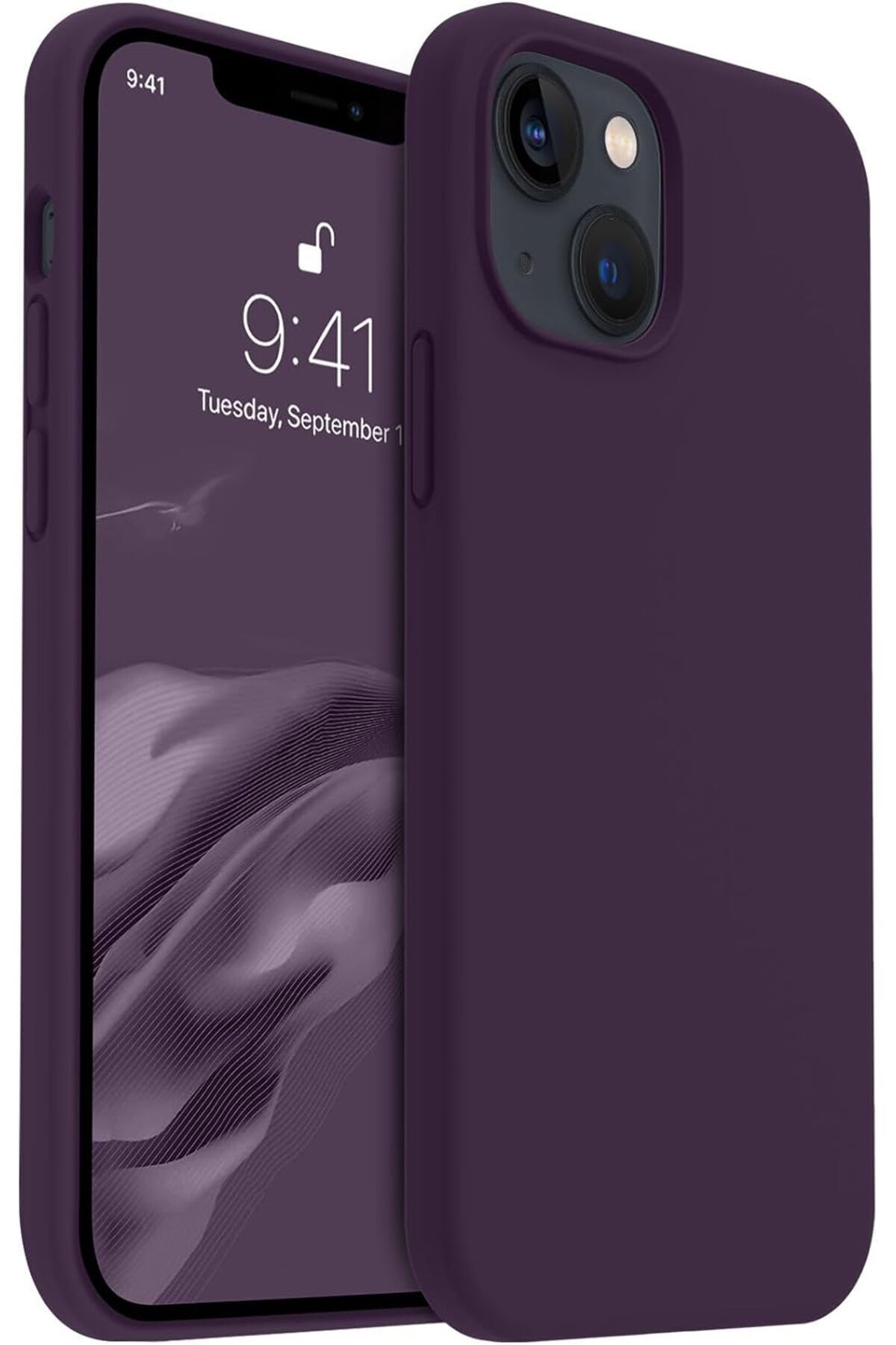 iPhone 15 Plus Case Velvet Launch Soft Soft Liquid Silicone Camera Shielded Cover Lock
