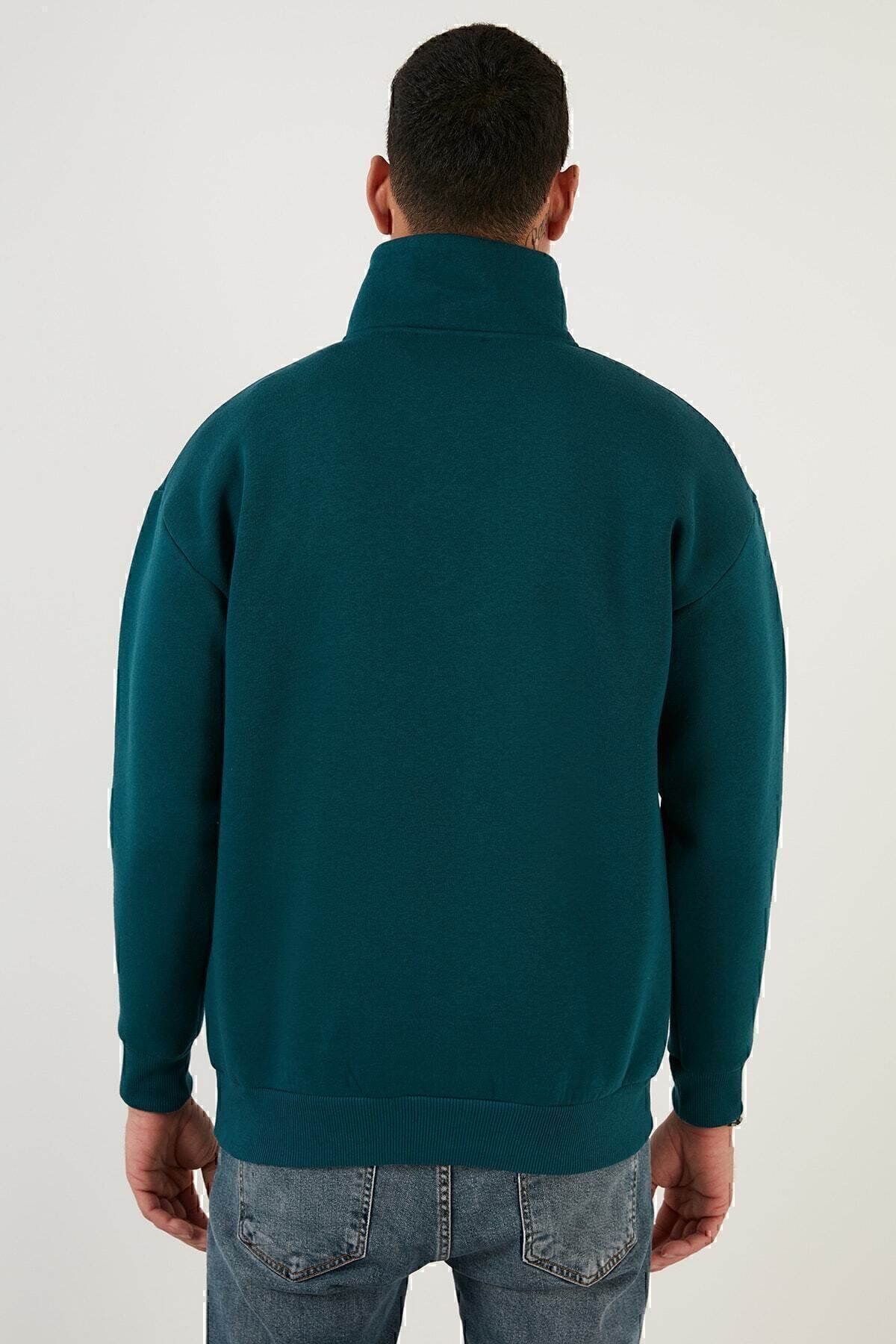 سویشرت مردانه سبز بوراتی | 59053431 اورجینال - تصویر 5