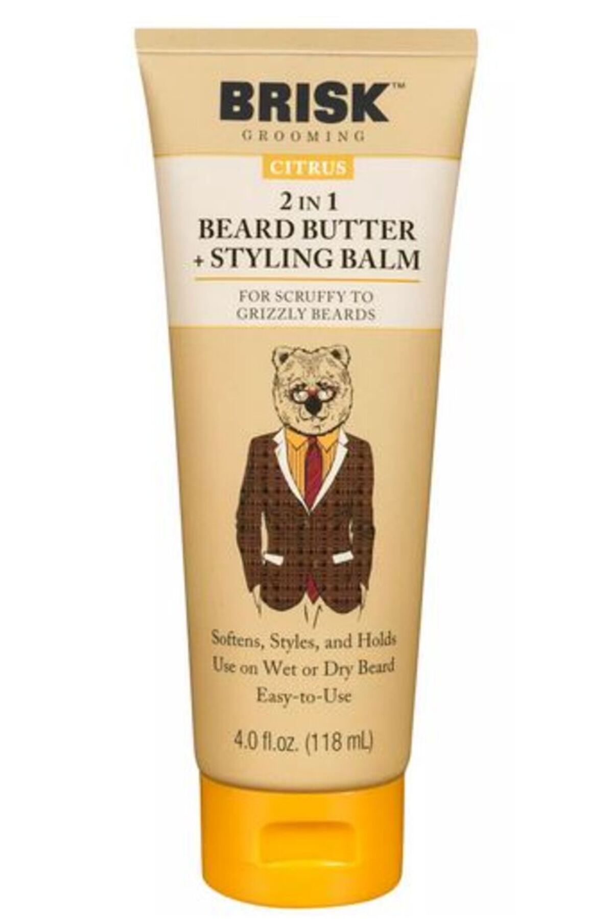 Brısk Grooming Sakal Besleyici ve Şekillendirici Balm (Beard Butter+Stylıng Balm) 118ml — 4.0oz