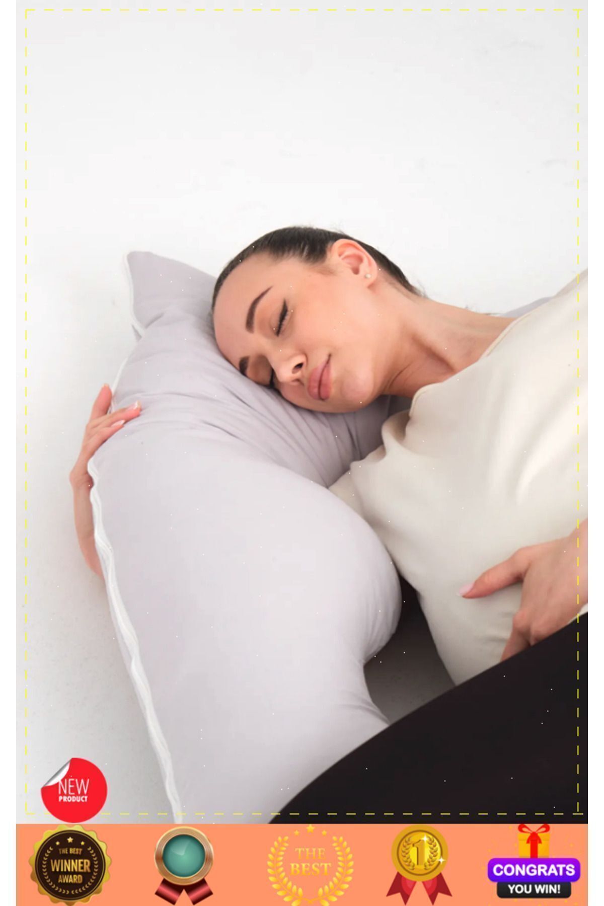 OMZ Çok Amaçlı Hamile Yastığı Bel Yastığı Bacak Yastığı Hamile Uyku Yastıgi Hamile Yastıgi Hamile Deste fotoğrafı 3 (önizleme)