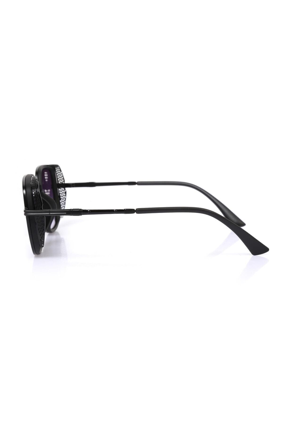 TomyHelf-Black Rectangular Unisex Sunglasses - Th2033C13 7