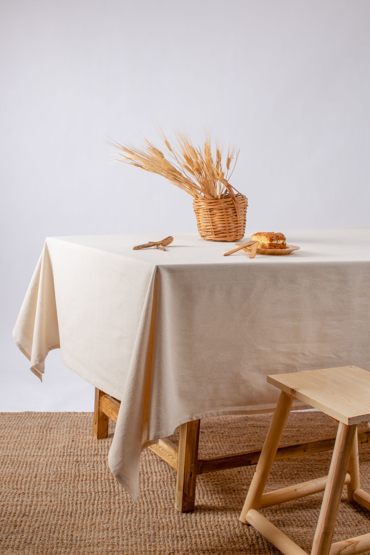 texture nappe en lin brut bio