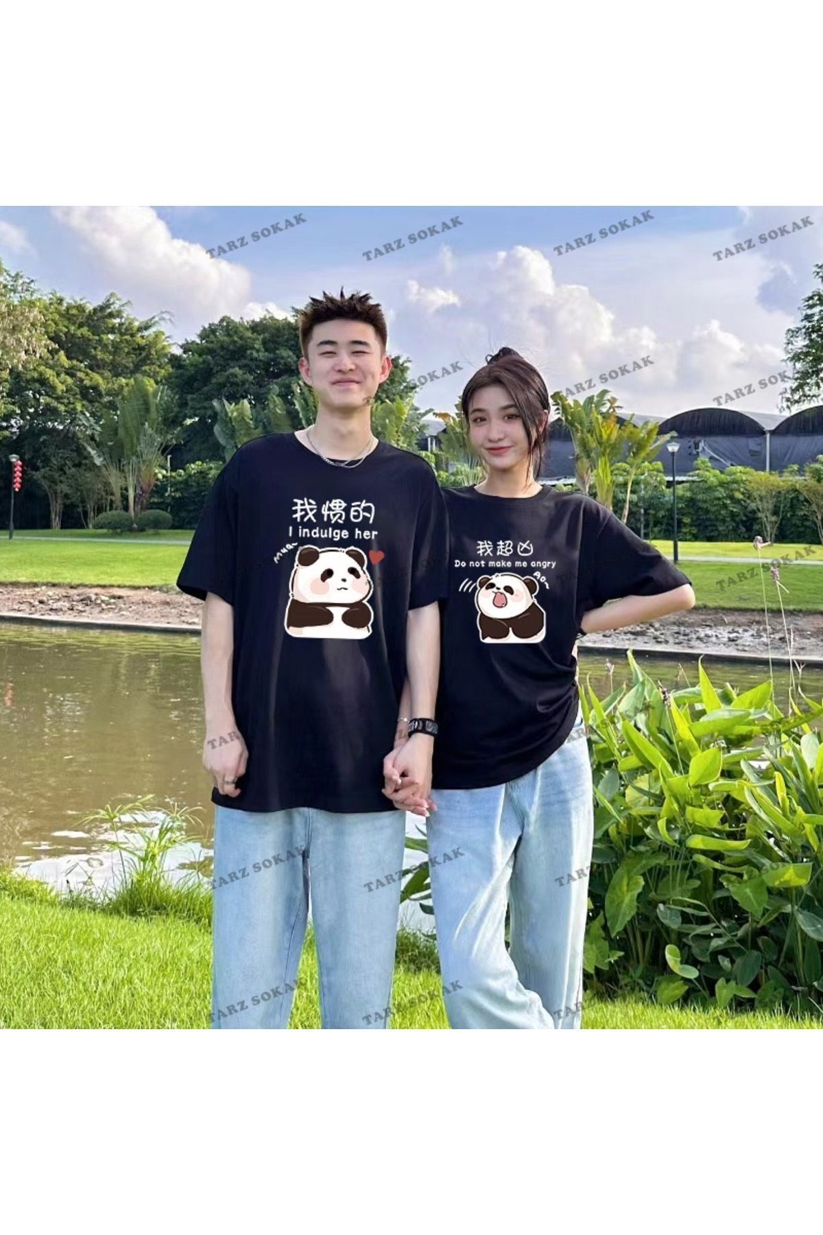 2 Pcs Tir Harajuku Style Couple Lover Outfits Couple Clothing New Season