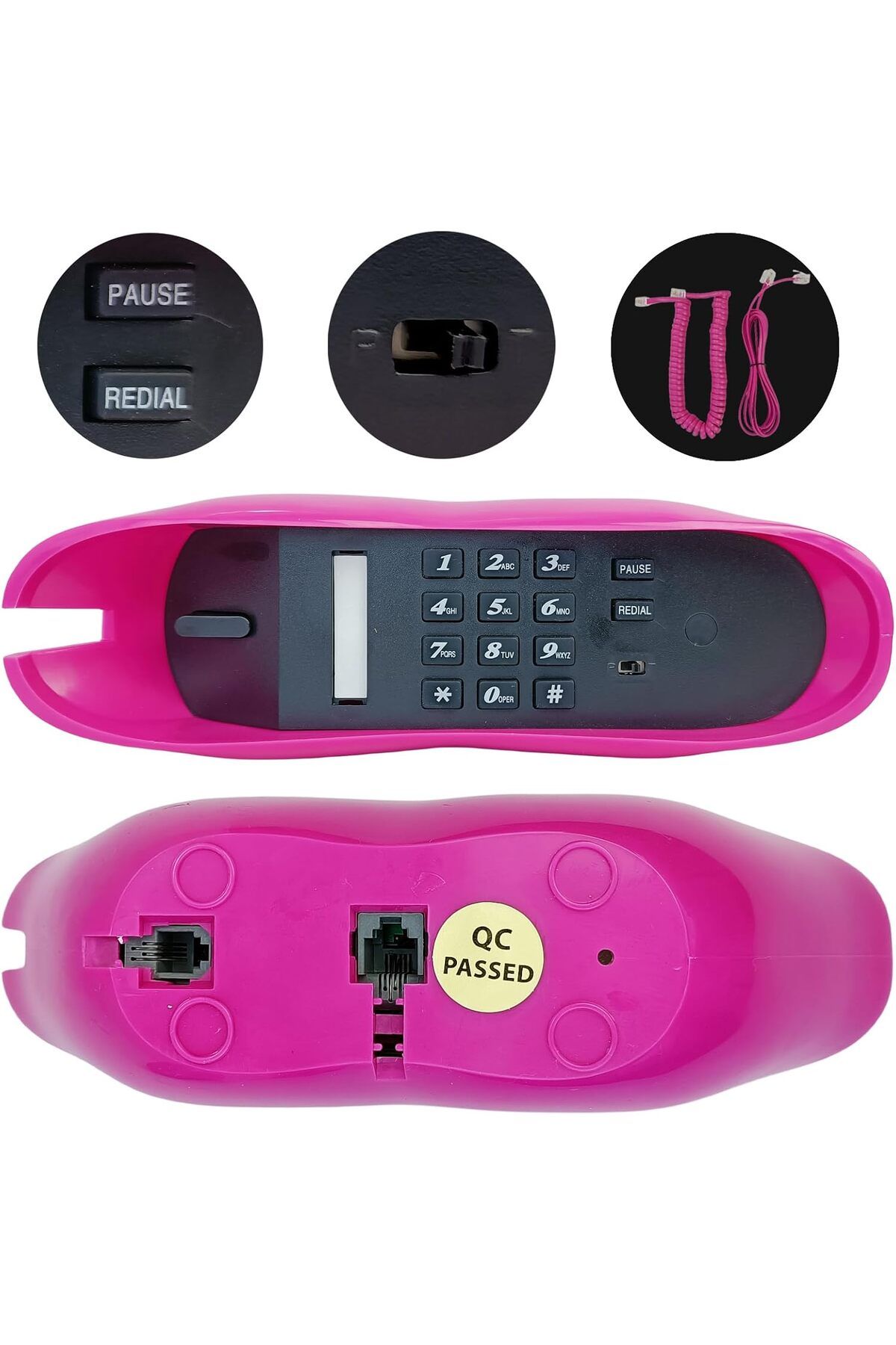 Dudak Telefon Dekoratif Masa Üstü Telefon 6