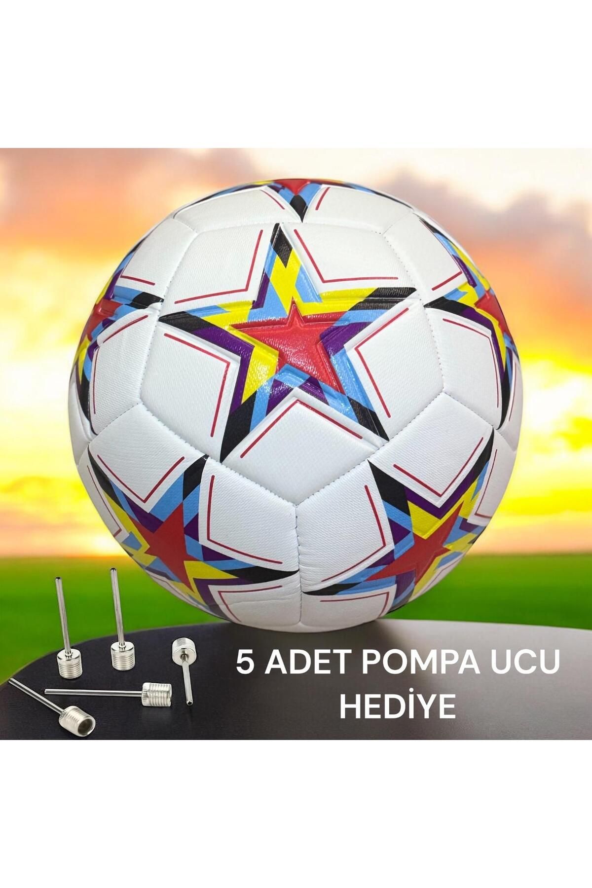 Original Soccer Ball Euro Inflator 5 Pcs Pump Tip Hard Floor Carpet Pitch Soccer Ball Hybrid No:5