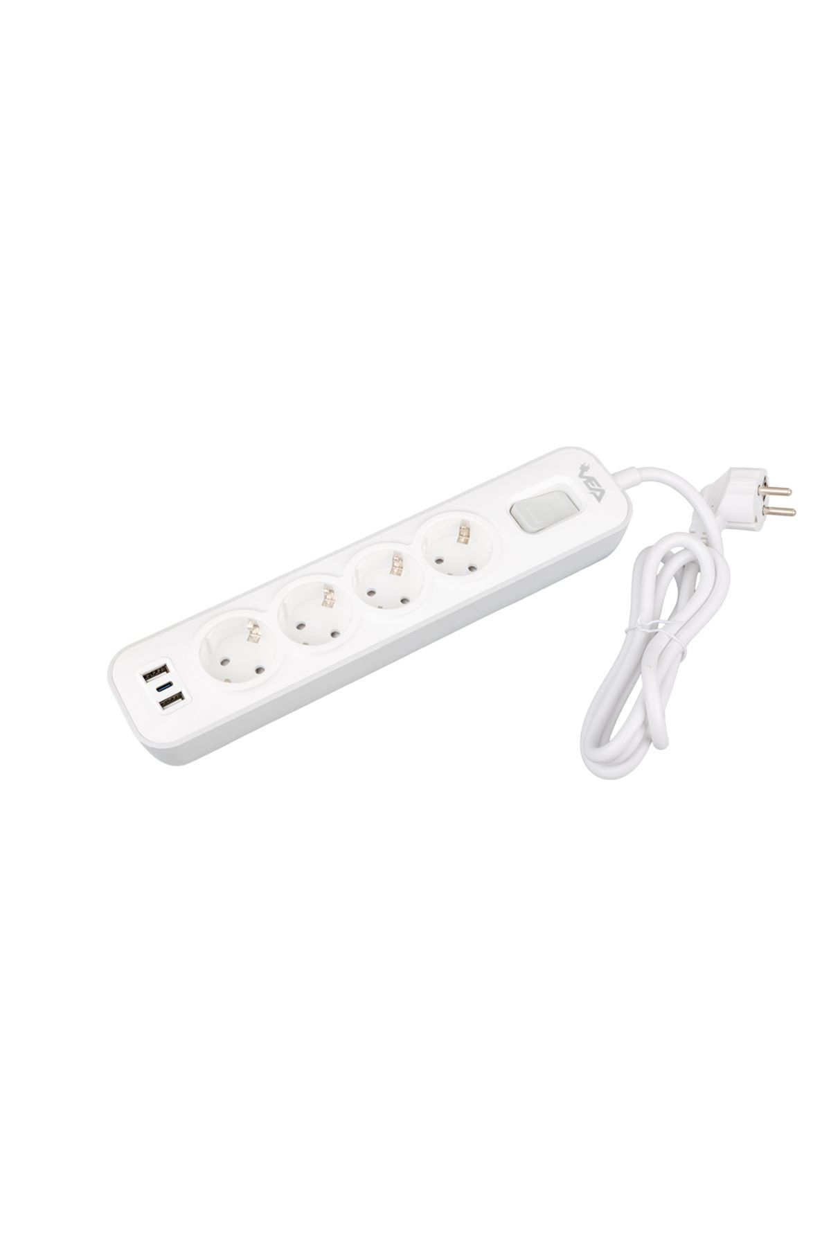 VEA-Ve-nova104u A Classy 4-Piece 1.5 Meter Current Protected Group Socket with 2 USB - Made in Malaysia 4