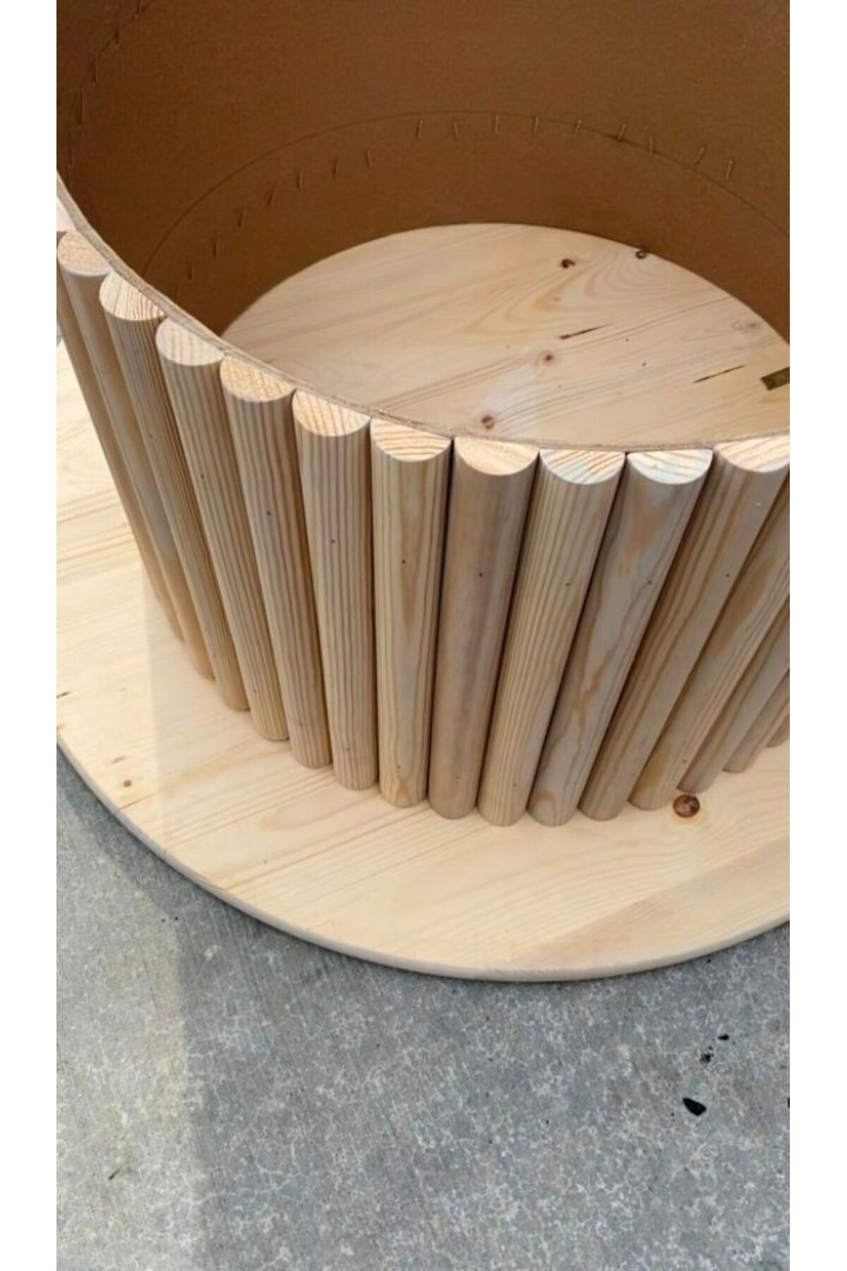 Ahşap Çıta Yarım Daire 20 Cm - 50 Adet 5