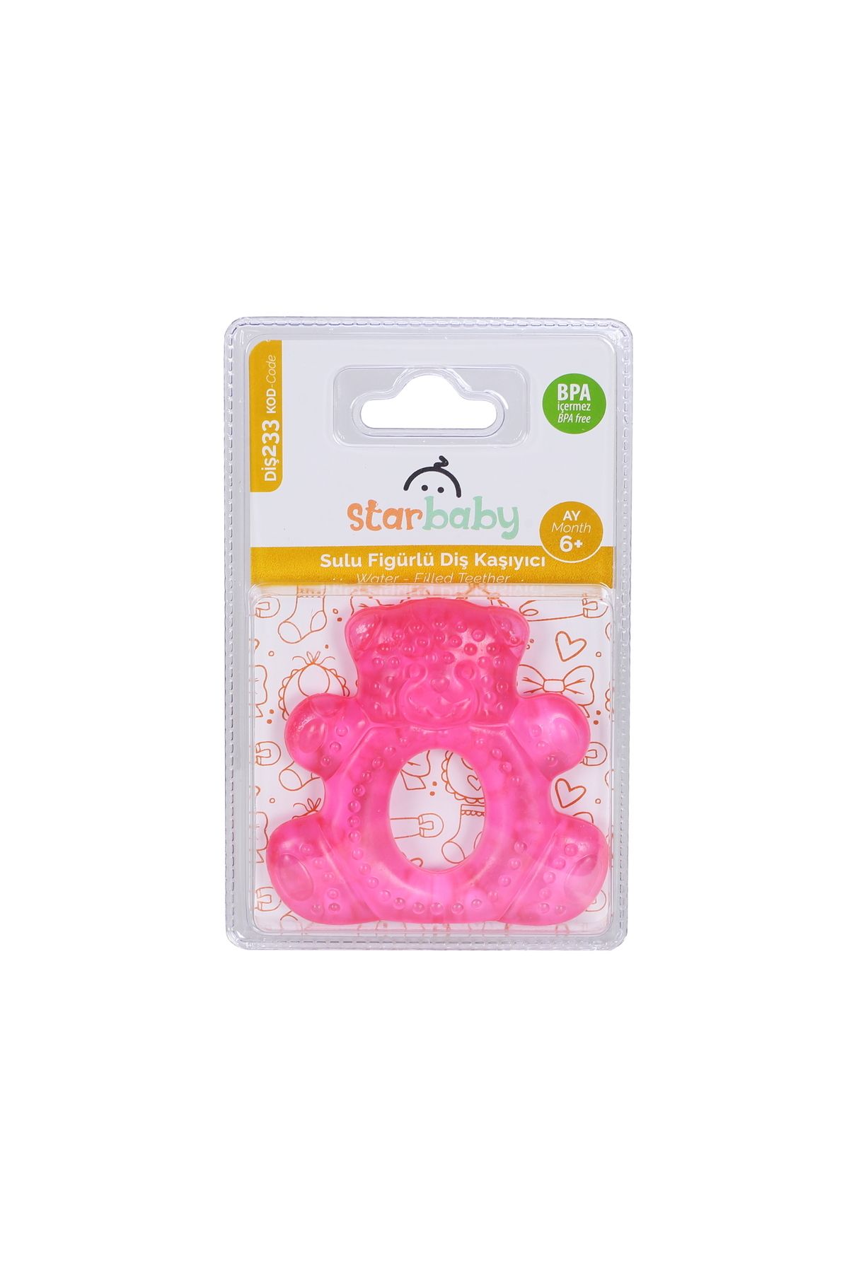 Star Baby Renkli Sulu Figürlü Diş Kaşıyıcı