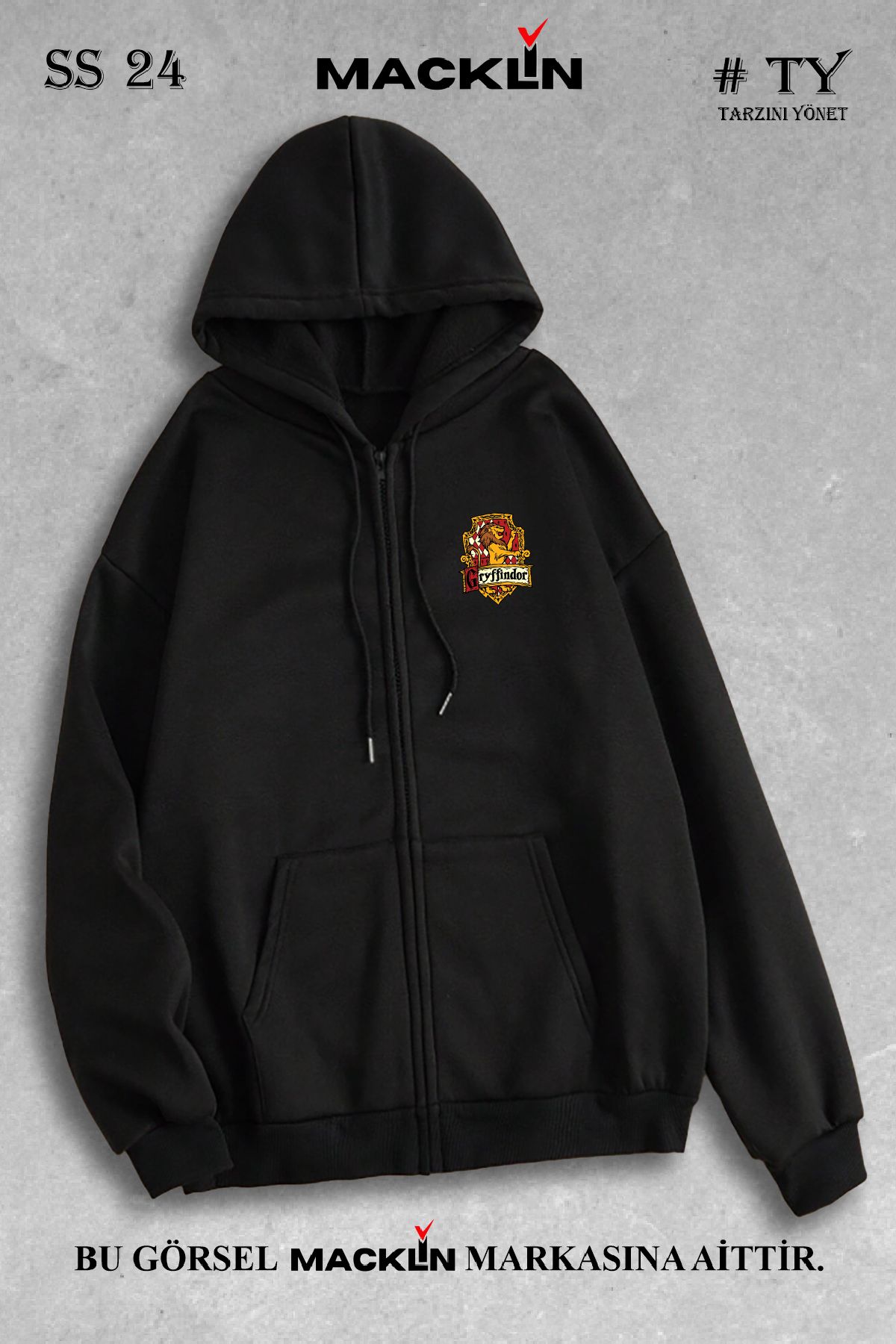 macklin Harry Potter Gryffindor Printed Unisex Women Men Hooded