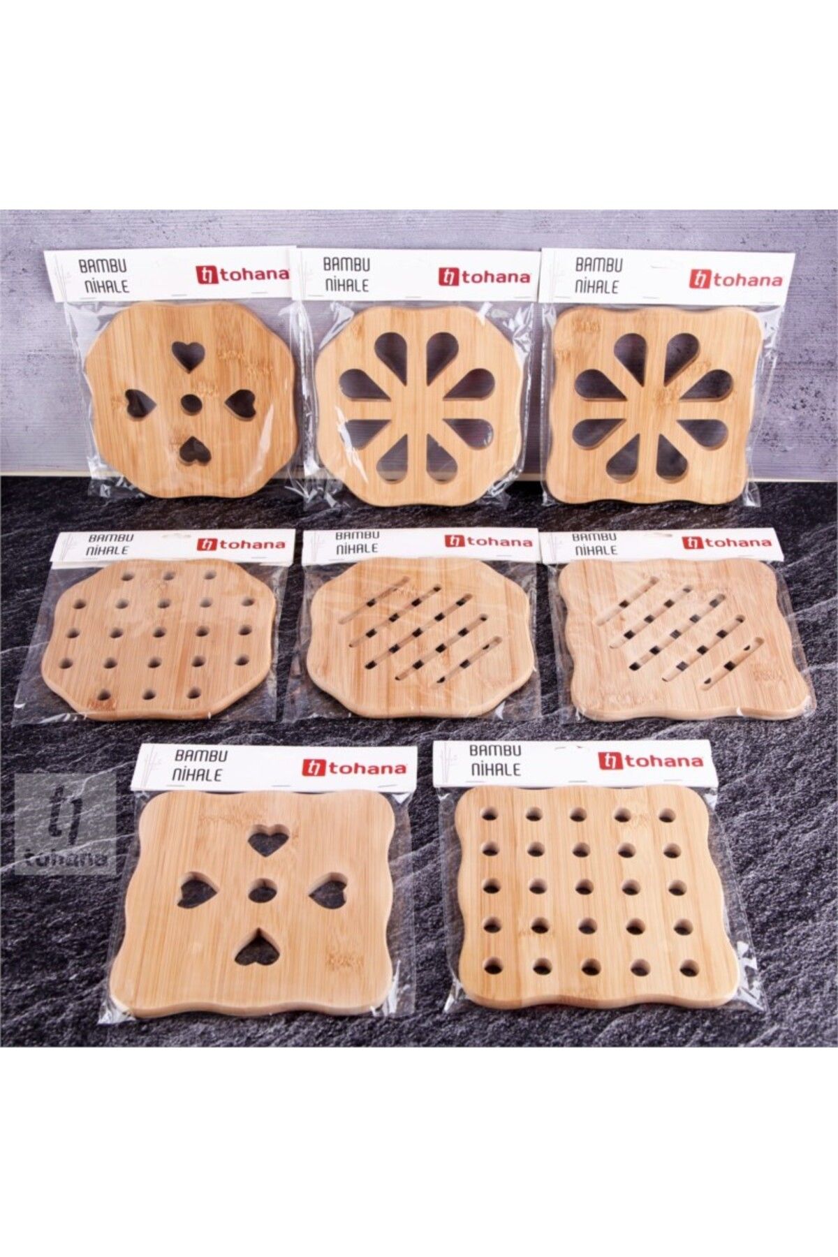 Tohana BAMBU NİHALE ÇEŞİTLERİ ÇUBUKLU, KALP ŞEKİLLİ, ÇİÇEK ŞEKİLLİ, NOKTALI ŞEKİLLİ