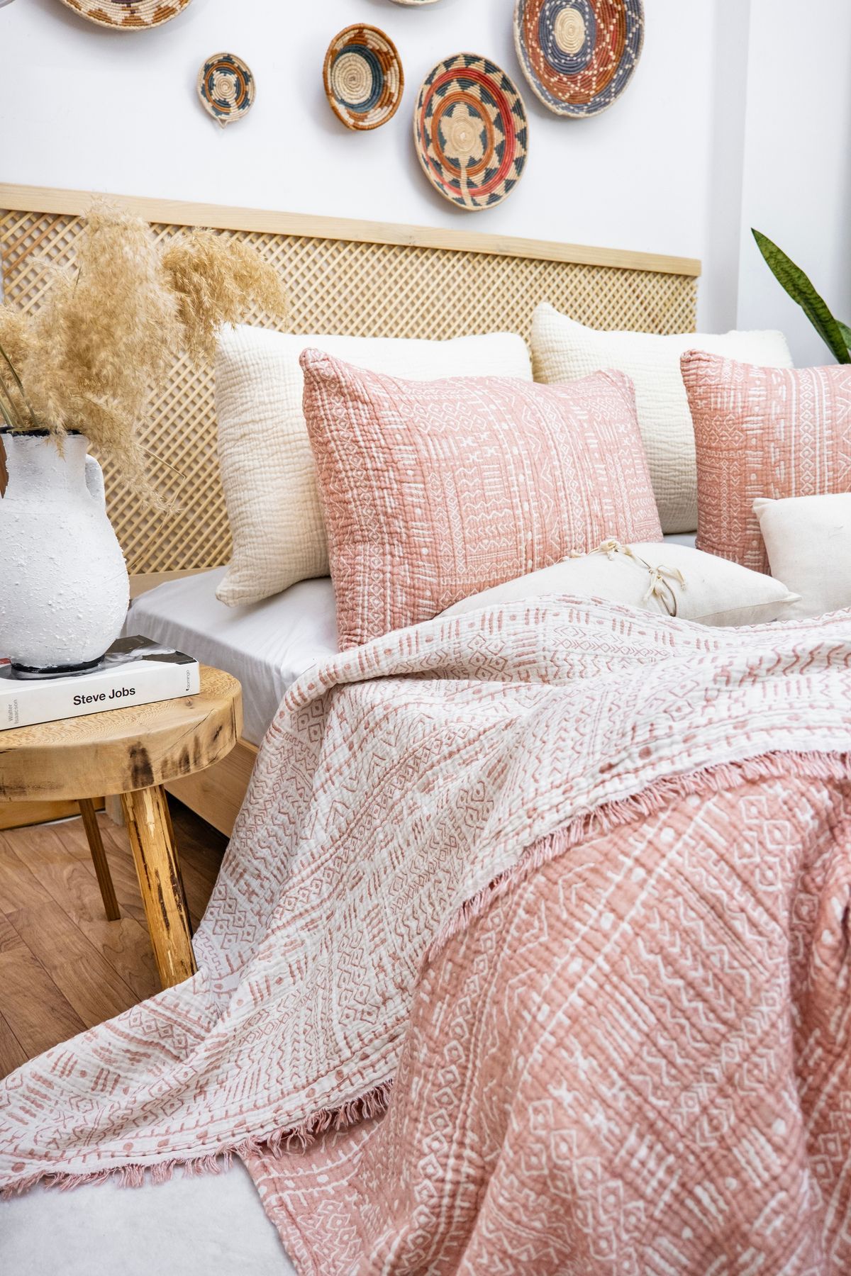 destinyhometex-Aztec Patterned Single Bedspread - 160X240Cm/50X70Cm, 4 Layers, Multi Muslin, 100% Cotton 5