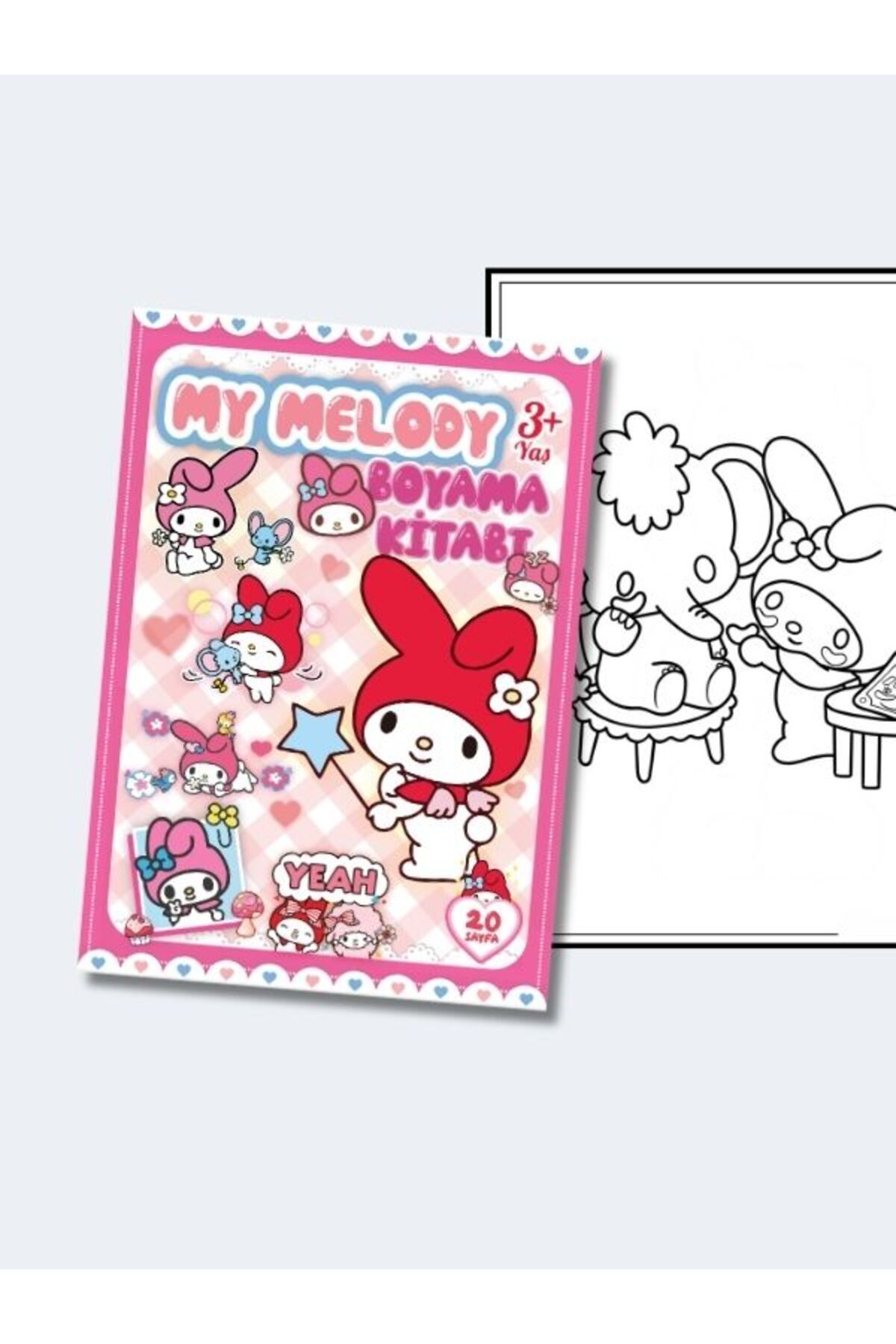 ZNC My Melody Fun Coloring Book for Kids - (+20), (with Full