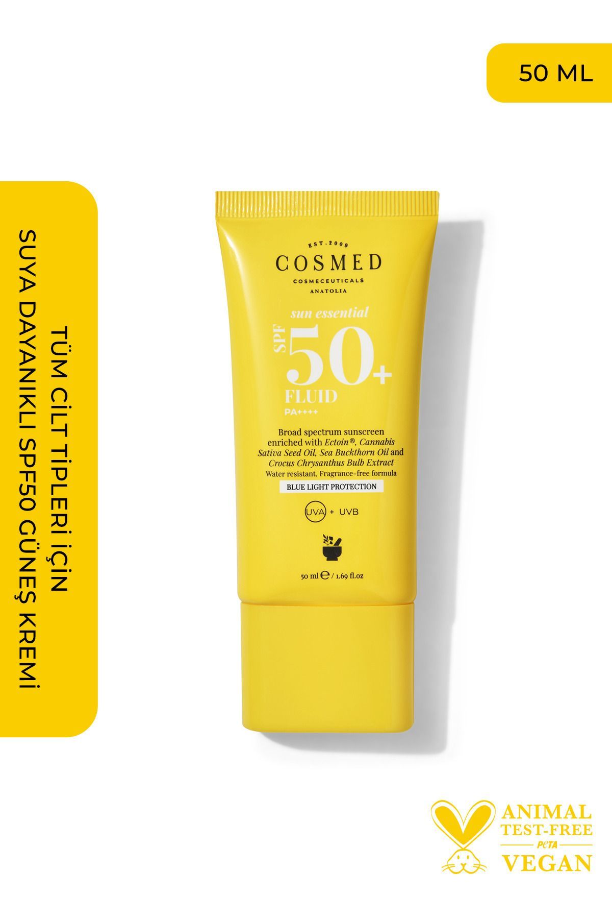 Sun Essential Fluid SPF 50 Tüm Cilt Tipleri için Yüz Güneş Kremi Yeni Nesil Filtreler 50 ml