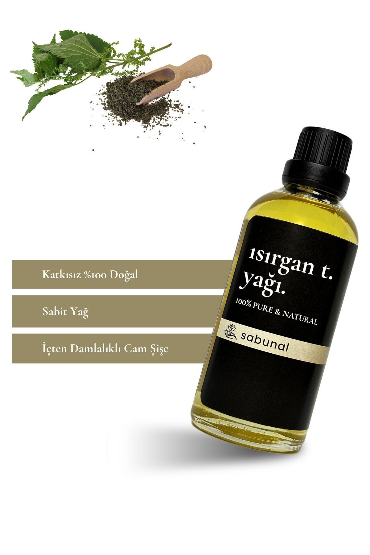 روغن دانه گزنه 100 میلی لیتر روغن طبیعی فشرده سرد sabunal