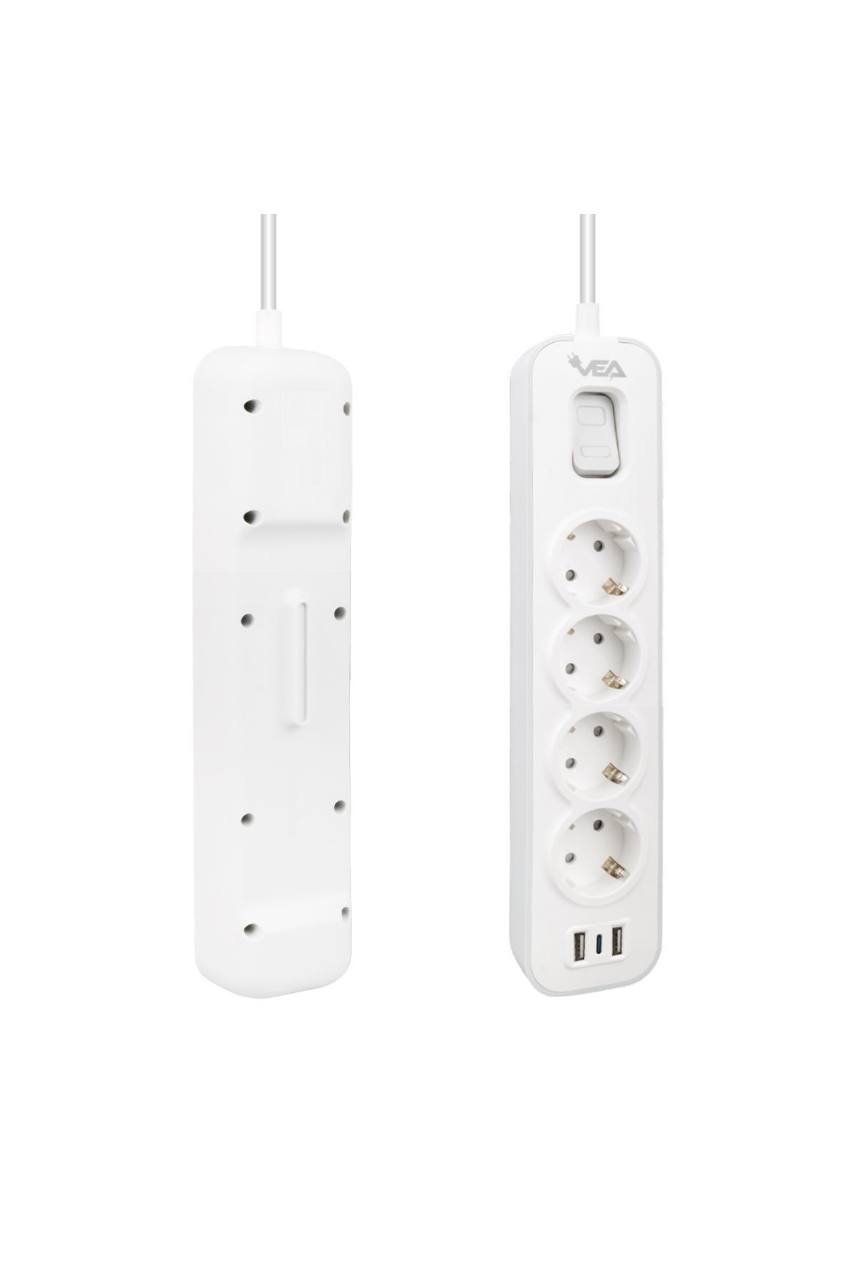VEA-Ve-nova104u A Classy 4-Piece 1.5 Meter Current Protected Group Socket with 2 USB - Made in Malaysia 3