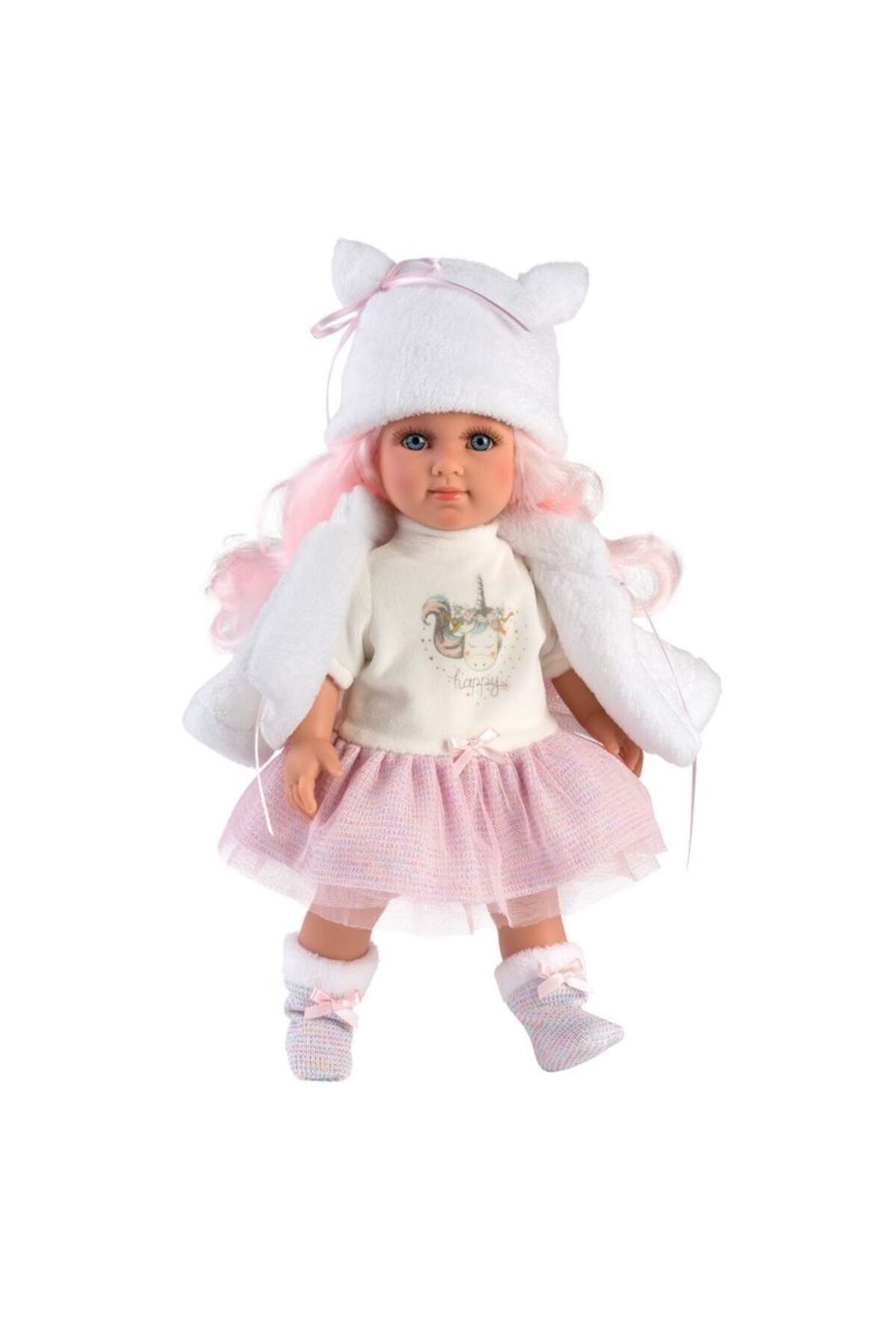 Llorens Mega Bebek 53537 Pembe Saçlı Lalka Elena 35 Cm