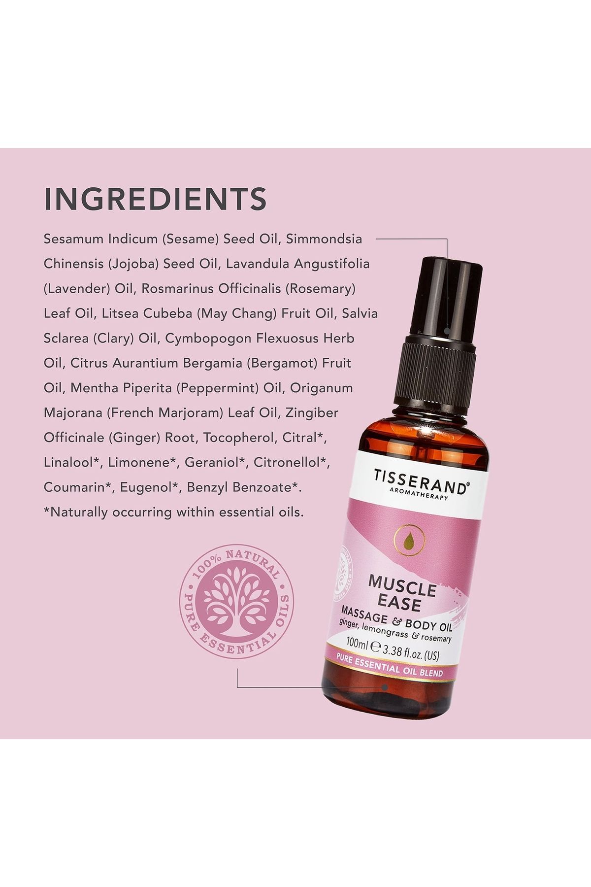 TISSERAND AROMATHERAPY-Tisserand Muscle Ease - Massage and Body Oil Set 6