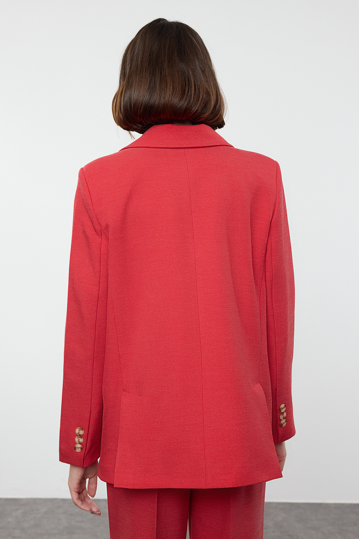 Blazer Zara Roter Mantel Damen Red Coat Zara 2025