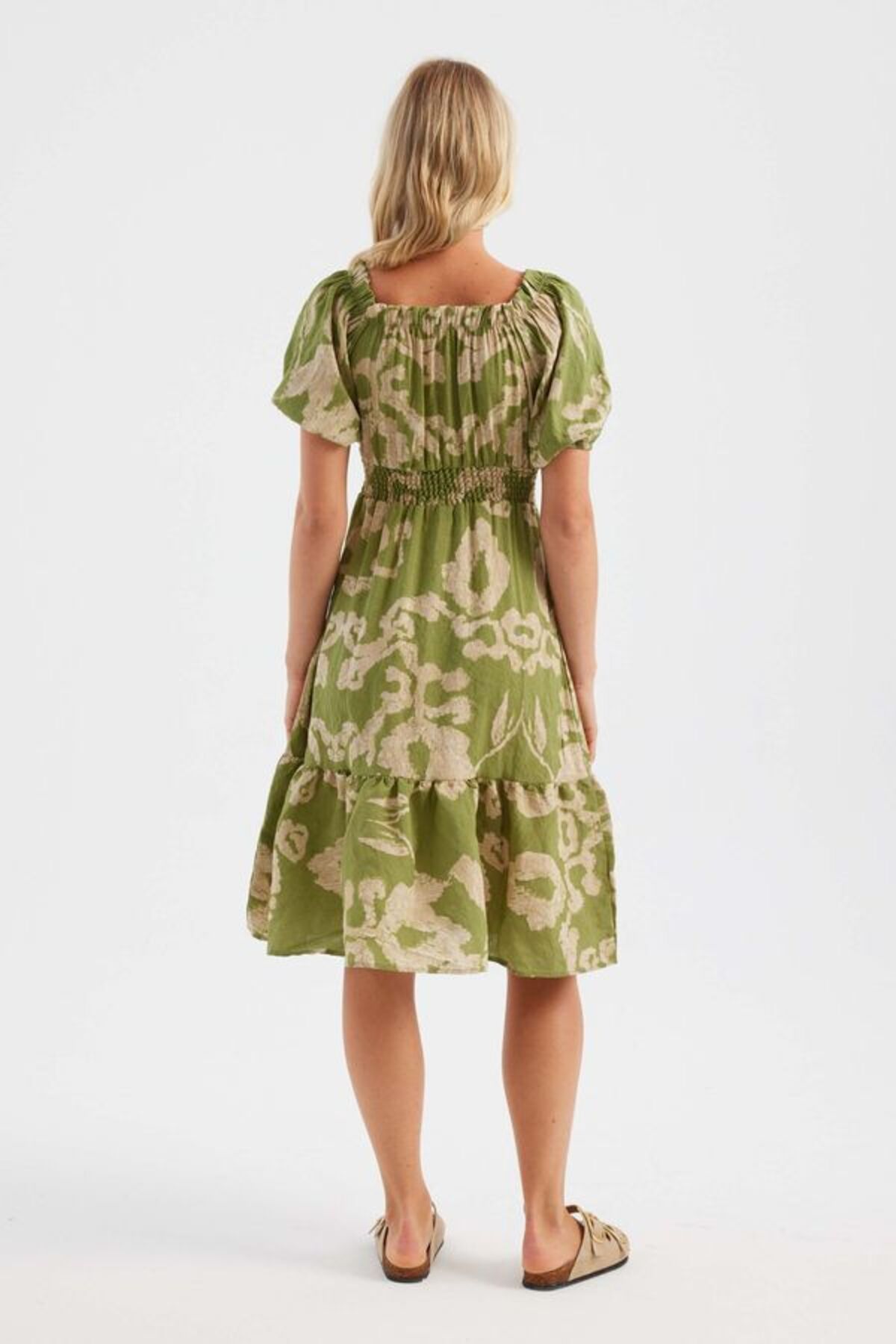 Hiccup-Strappy Midi Dress - Abstract Pattern 5