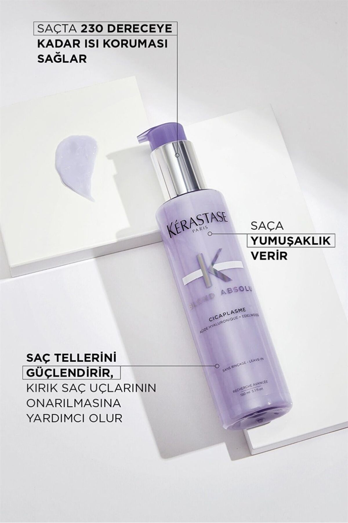 Cicaplasme BLOND ABSOLU کرم محافظ حرارتی همه کاره Leave-In Heat/Gem1024499889-553 Kerastase