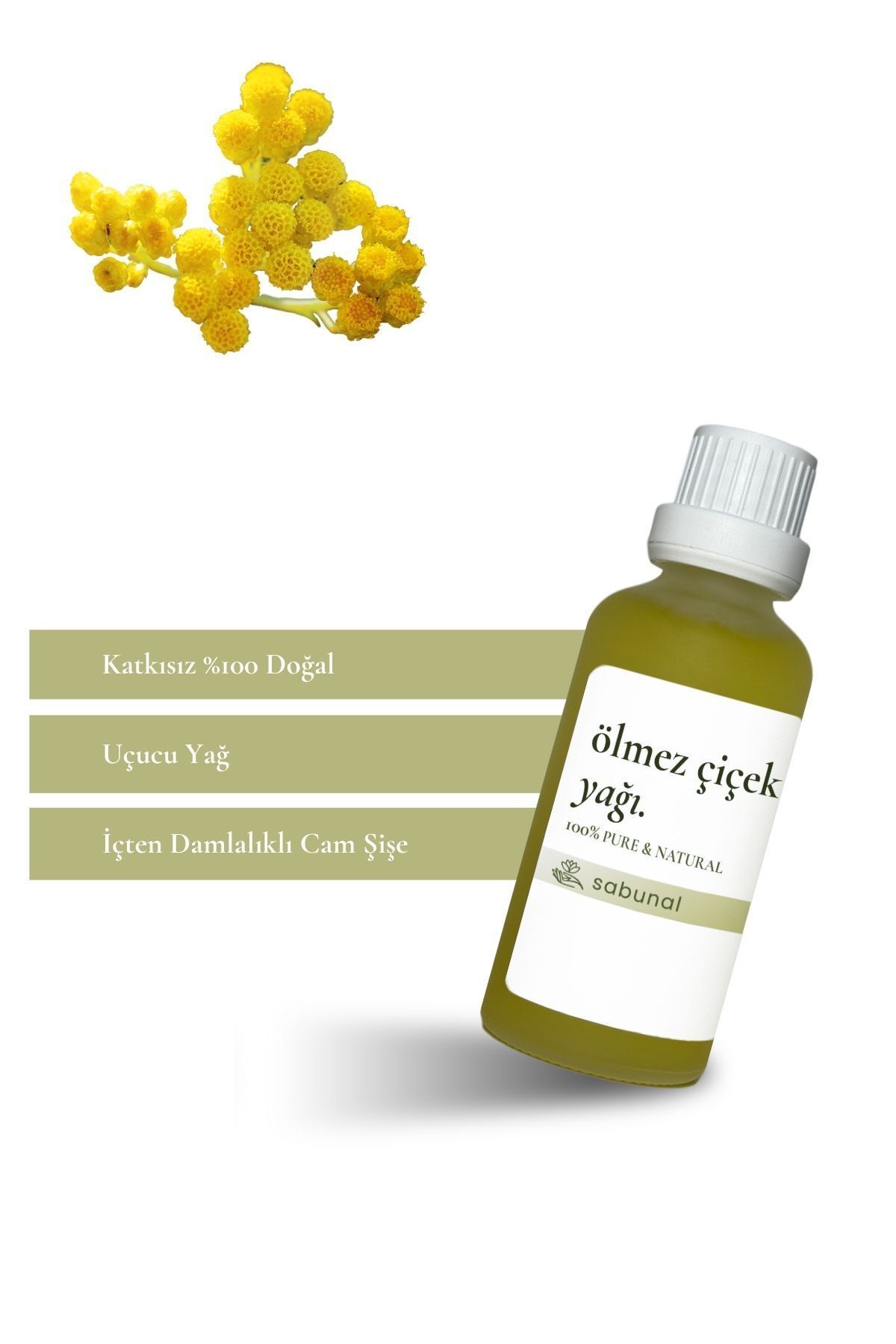 اسانس طبیعی ضد پیری 50 میلی‌لیتر Immortelle Oil sabunal