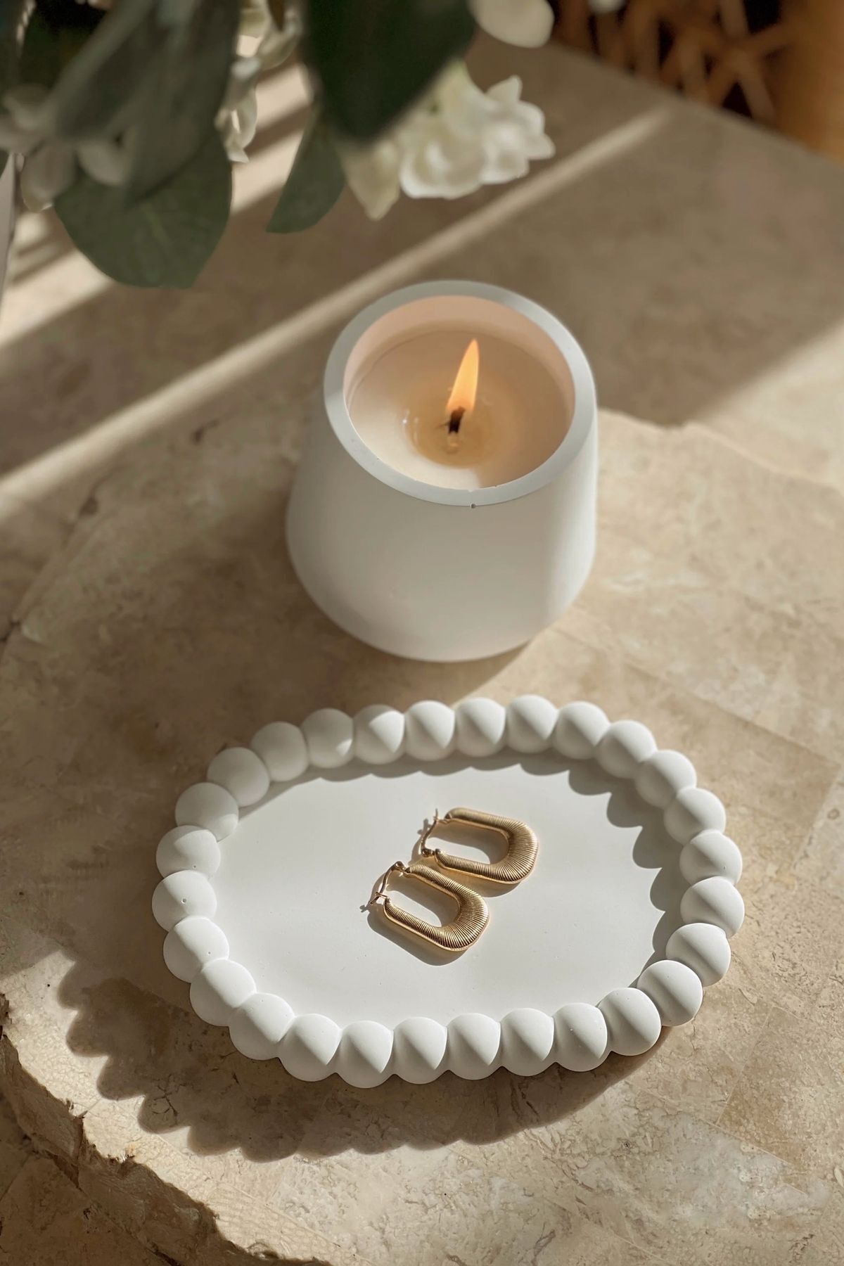 Oval Bubble Decorative Plate 17 cm