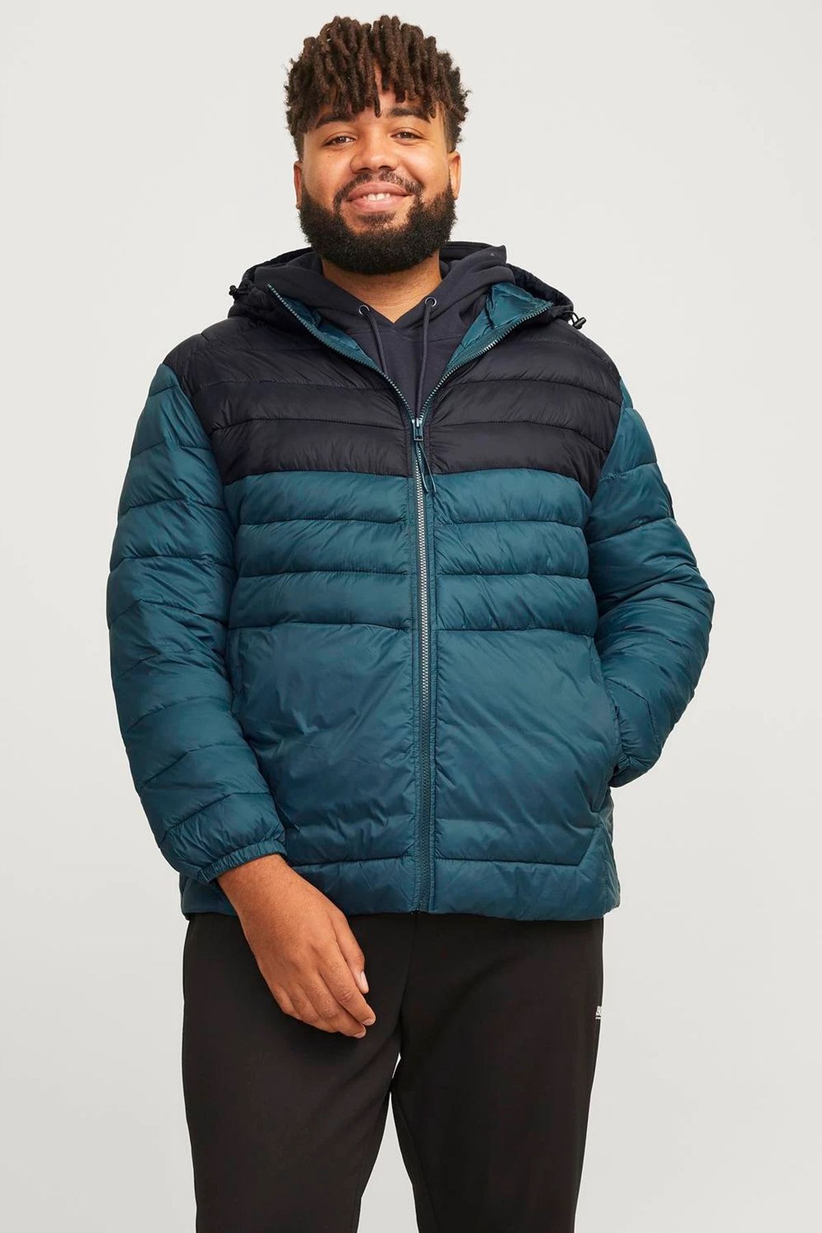 مانتو مردانه کلاهدار پلاس Jjesprint Comfort Fit 12259003 Jack & Jones