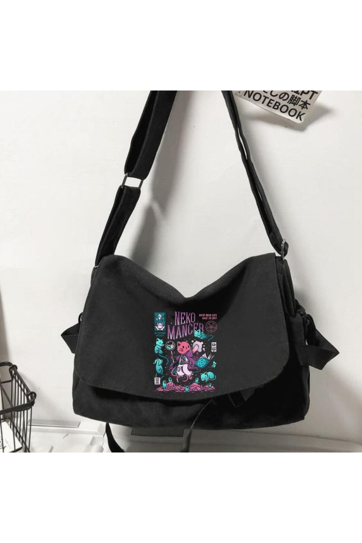 DEEFWEAR Stillex Neko Mancer - Geantă Unisex Neagră Unisex - One Size