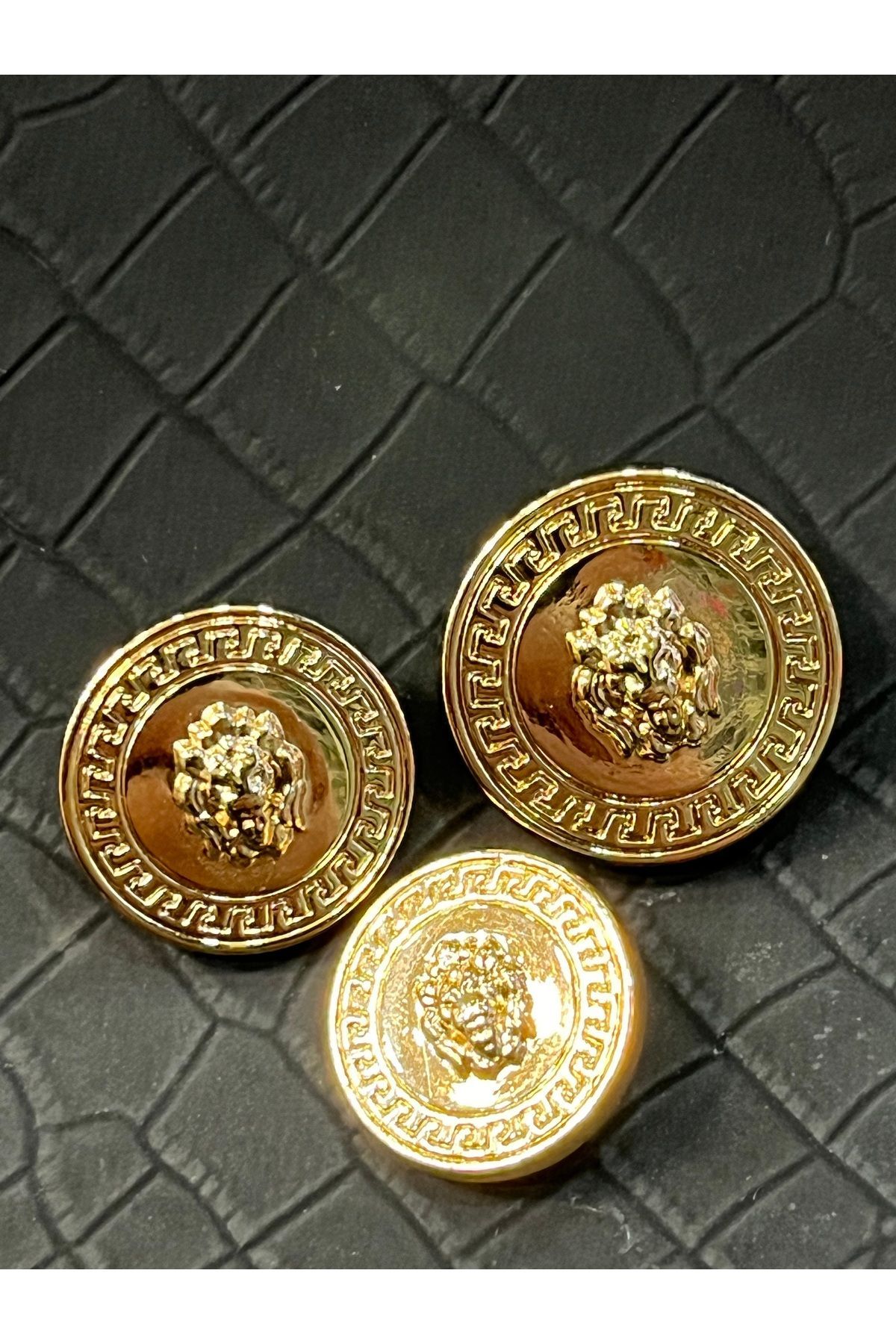 ODDA TASARIM ATÖLYESİ-Special Gold Plated V.E.R.S.A.C.E Model - 1-40 Size 1-36 Size 1-28 Size Button (3 Pcs) 3