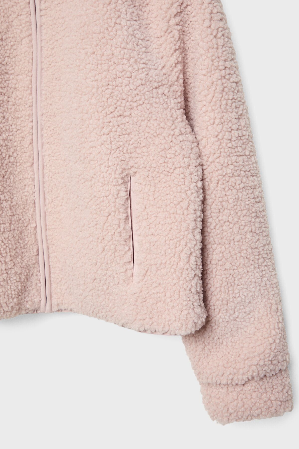 Stradivarius Jacket Pink Straight Trendyol