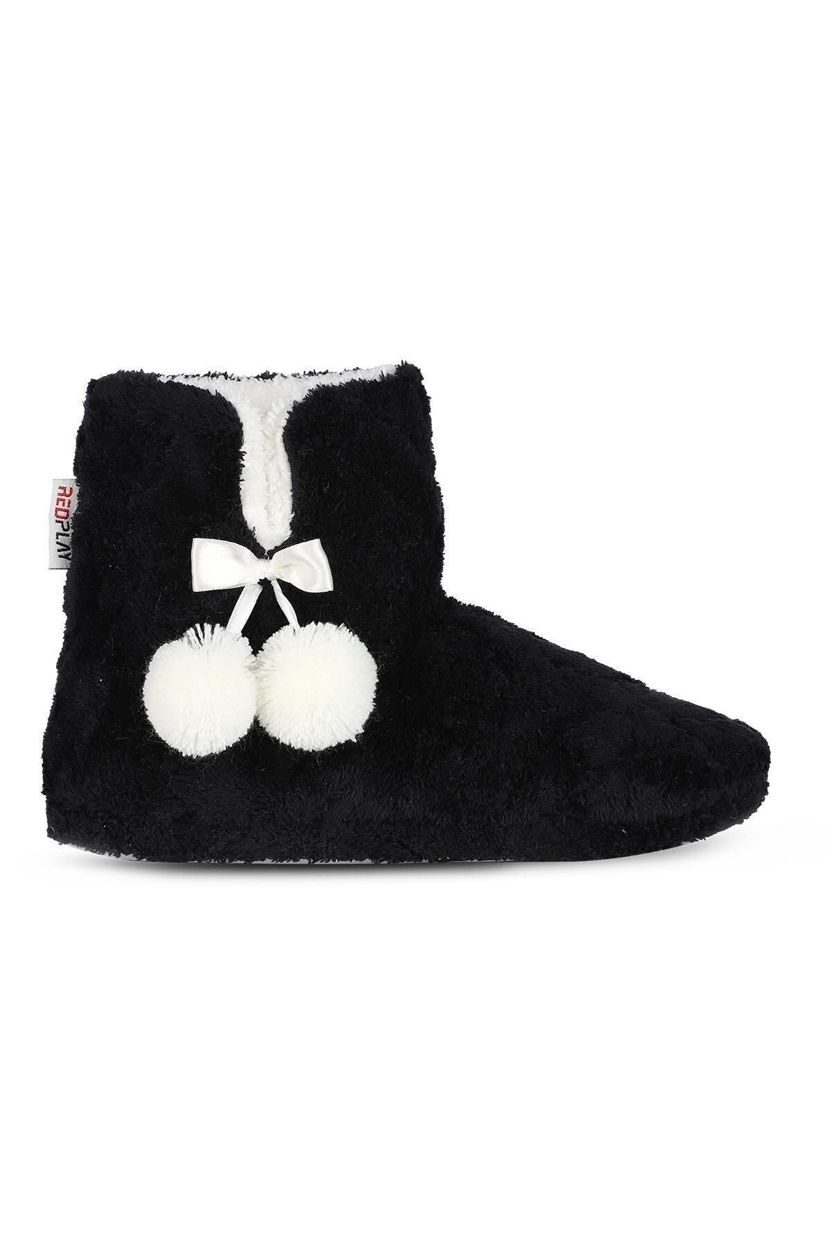 RedPlay Kadın Panduf Kışlık Ev Botu Ev Ayakkabısı Su Yolu Velsoft Sessiz Taban